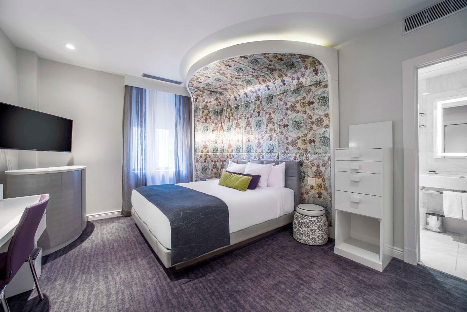 Queen Room with Roll In Shower - Accessible at Dream Midtown, by Hyatt in New York, NY