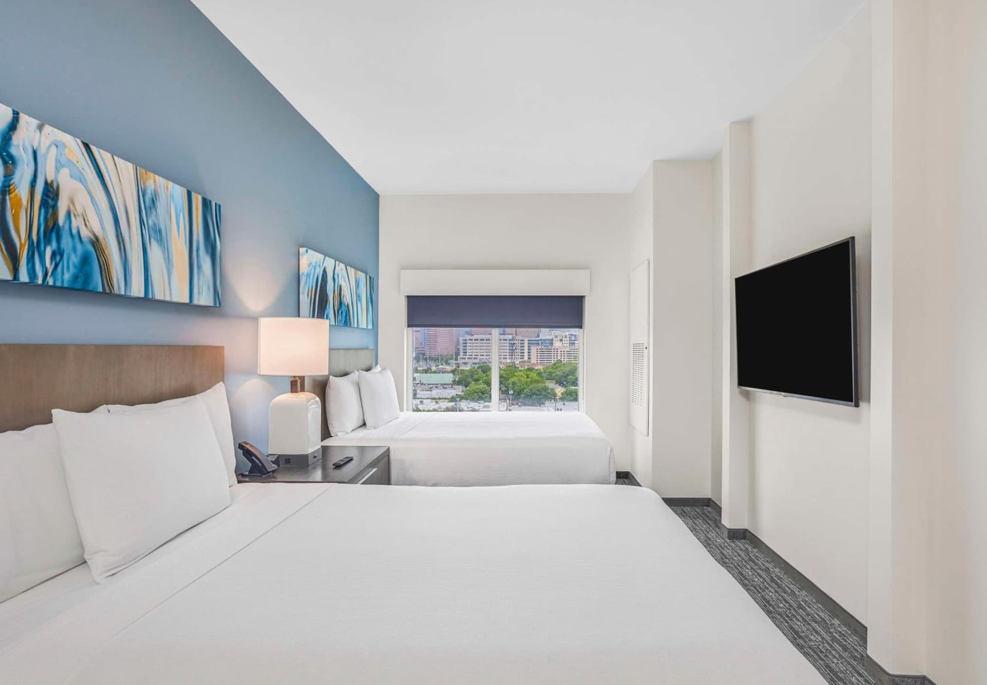 One Bedroom Kitchen Suite with Two Queen Beds and Sofa Bed at Hyatt House Houston Medical Center in Houston, TX