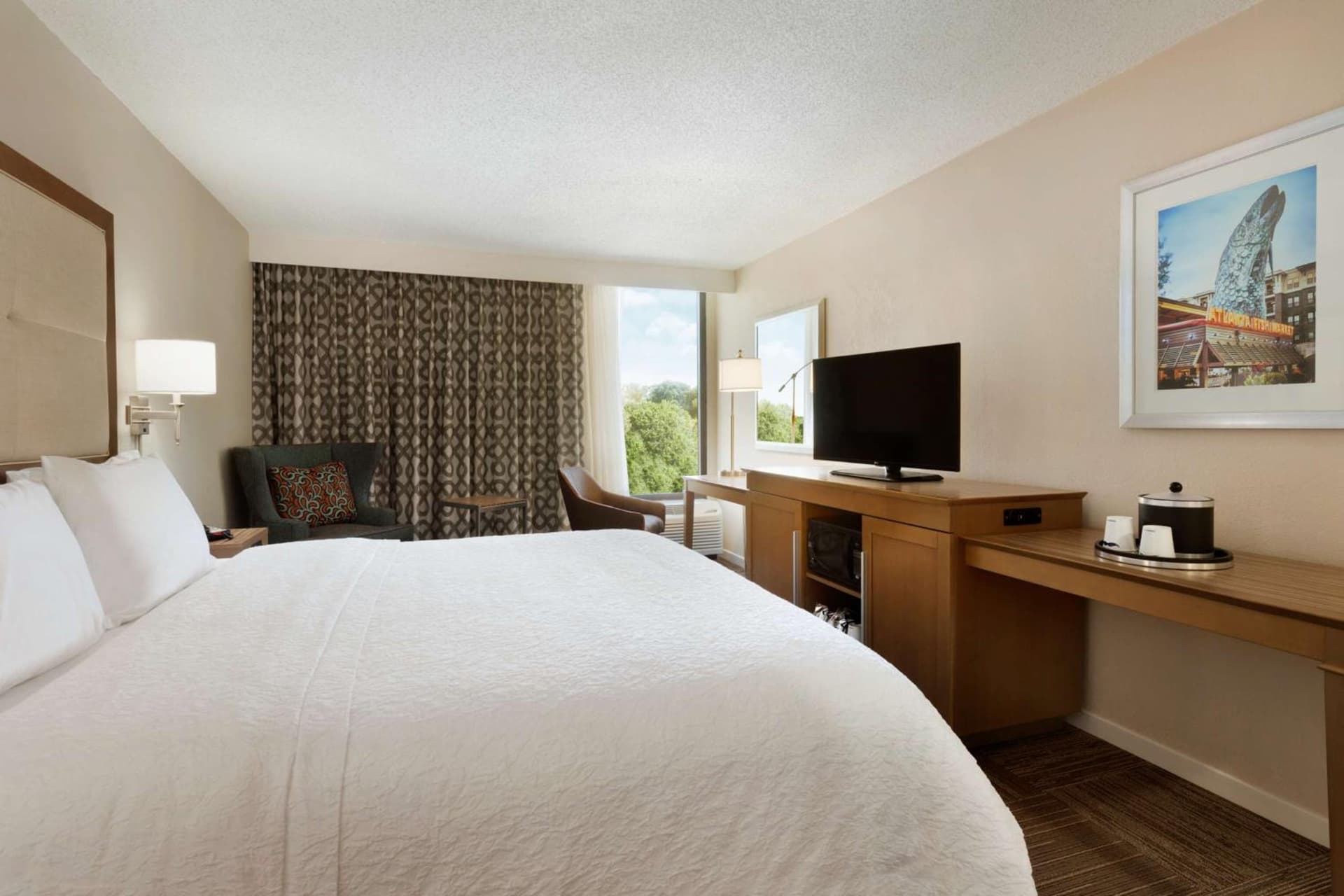 Deluxe King Room - Non-Smoking at Hampton Inn Atlanta-Buckhead in Atlanta, GA