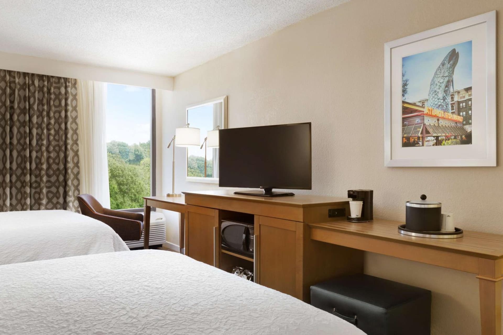 Room with Two Queen Beds - Non-Smoking at Hampton Inn Atlanta-Buckhead in Atlanta, GA