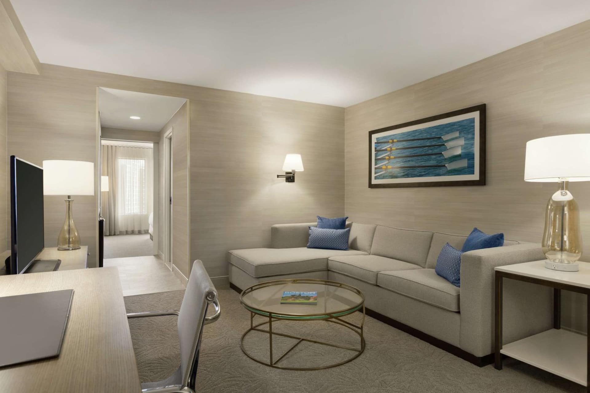 King Suite with Living Room  at DoubleTree Suites by Hilton Hotel Boston - Cambridge in Boston, MA