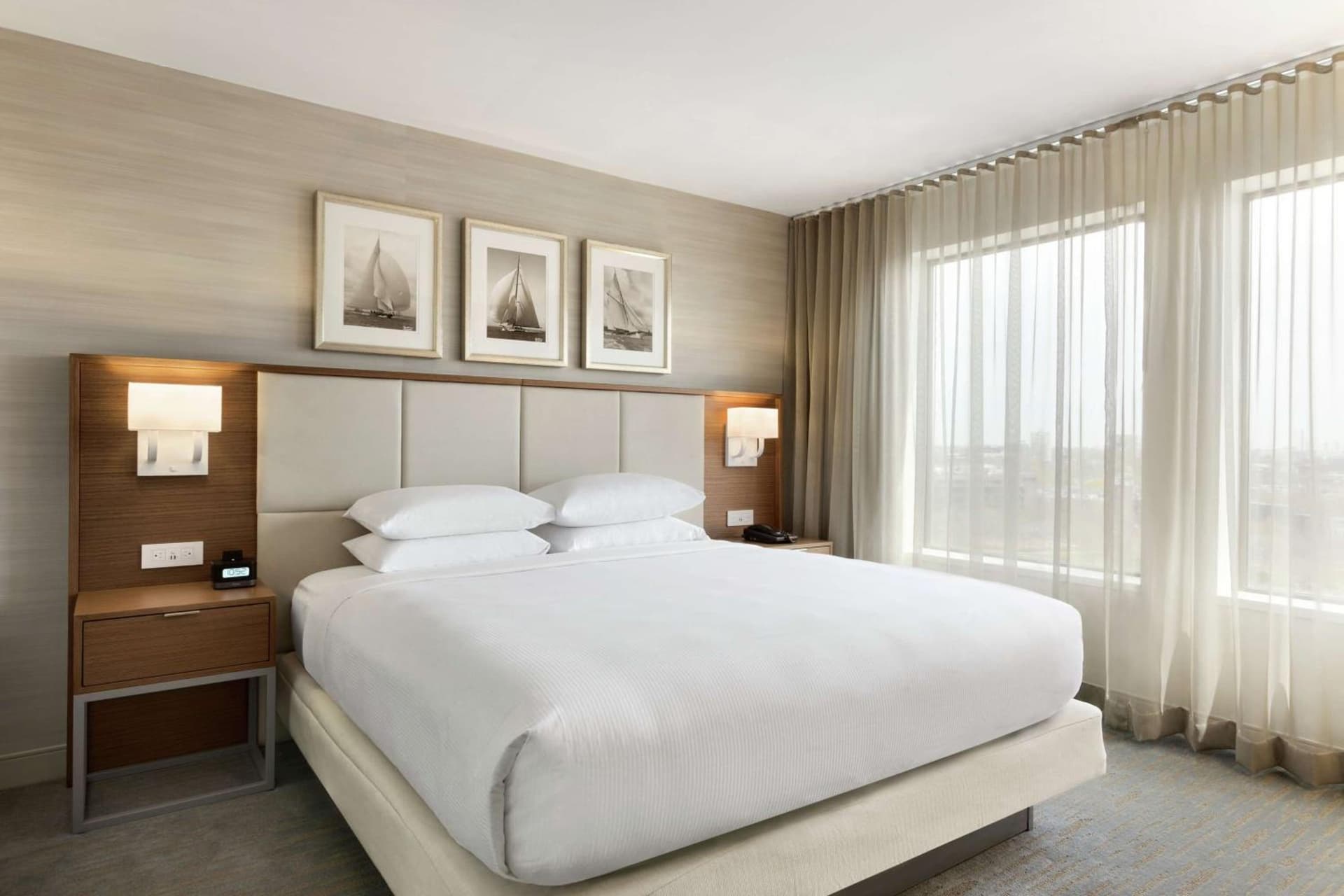 King Corner Suite with River View at DoubleTree Suites by Hilton Hotel Boston - Cambridge in Boston, MA
