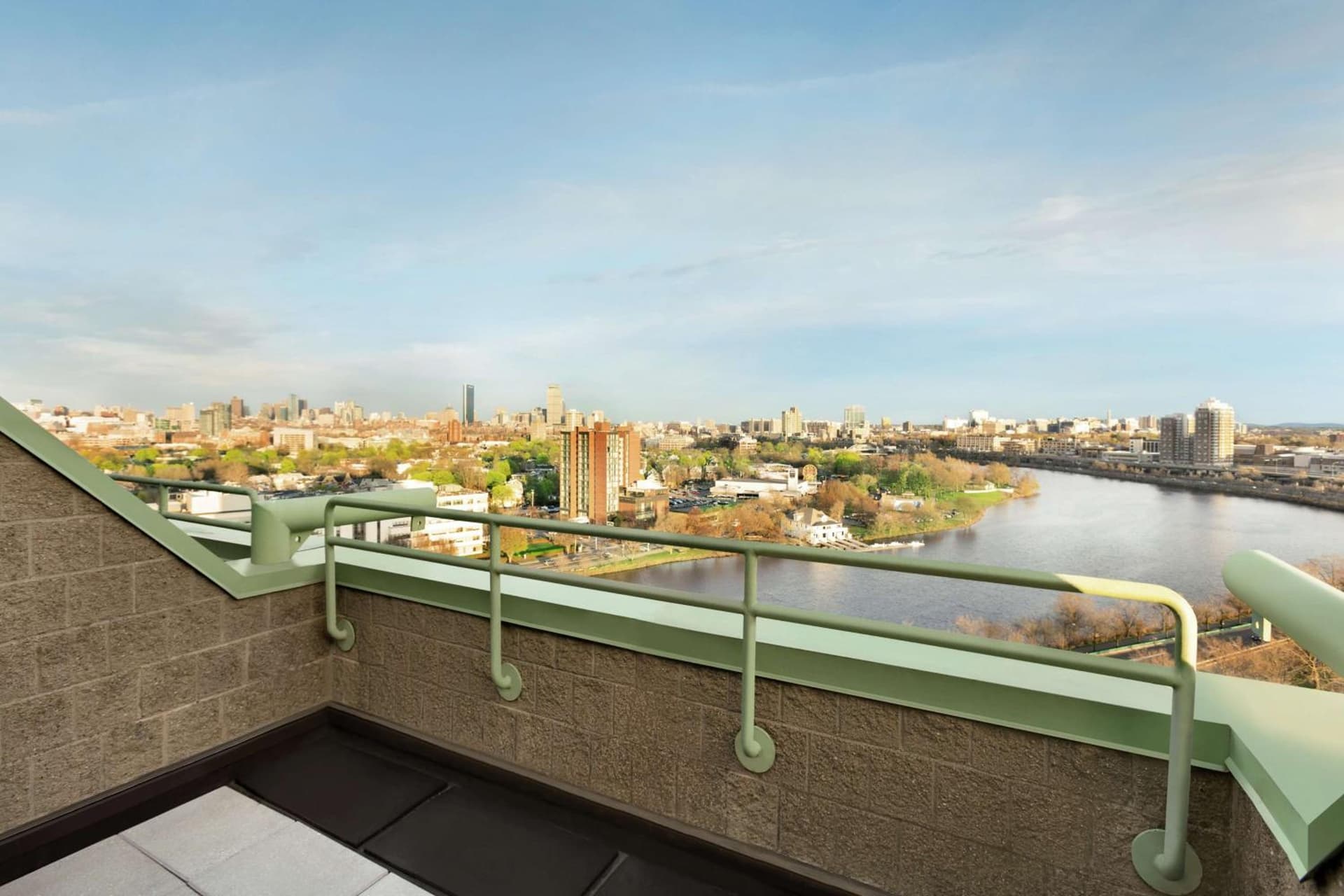 King Room with Balcony at DoubleTree Suites by Hilton Hotel Boston - Cambridge in Boston, MA
