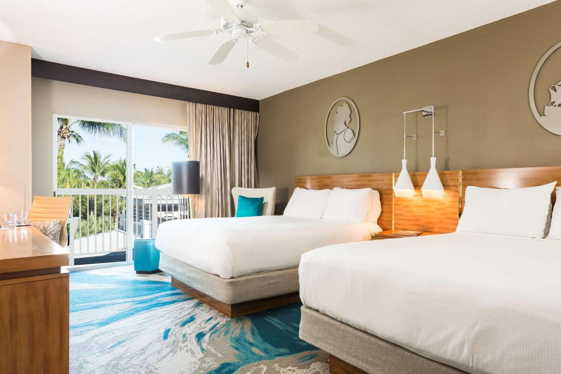 Deluxe Double Room with Two Double Beds at DoubleTree by Hilton Grand Key Resort in Key West, FL