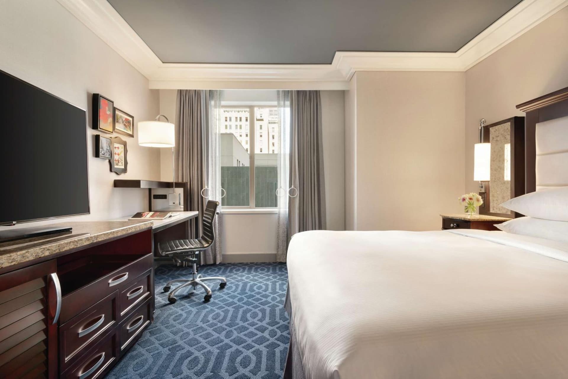 Large King Room - City View at Hilton Checkers Los Angeles in Los Angeles, CA