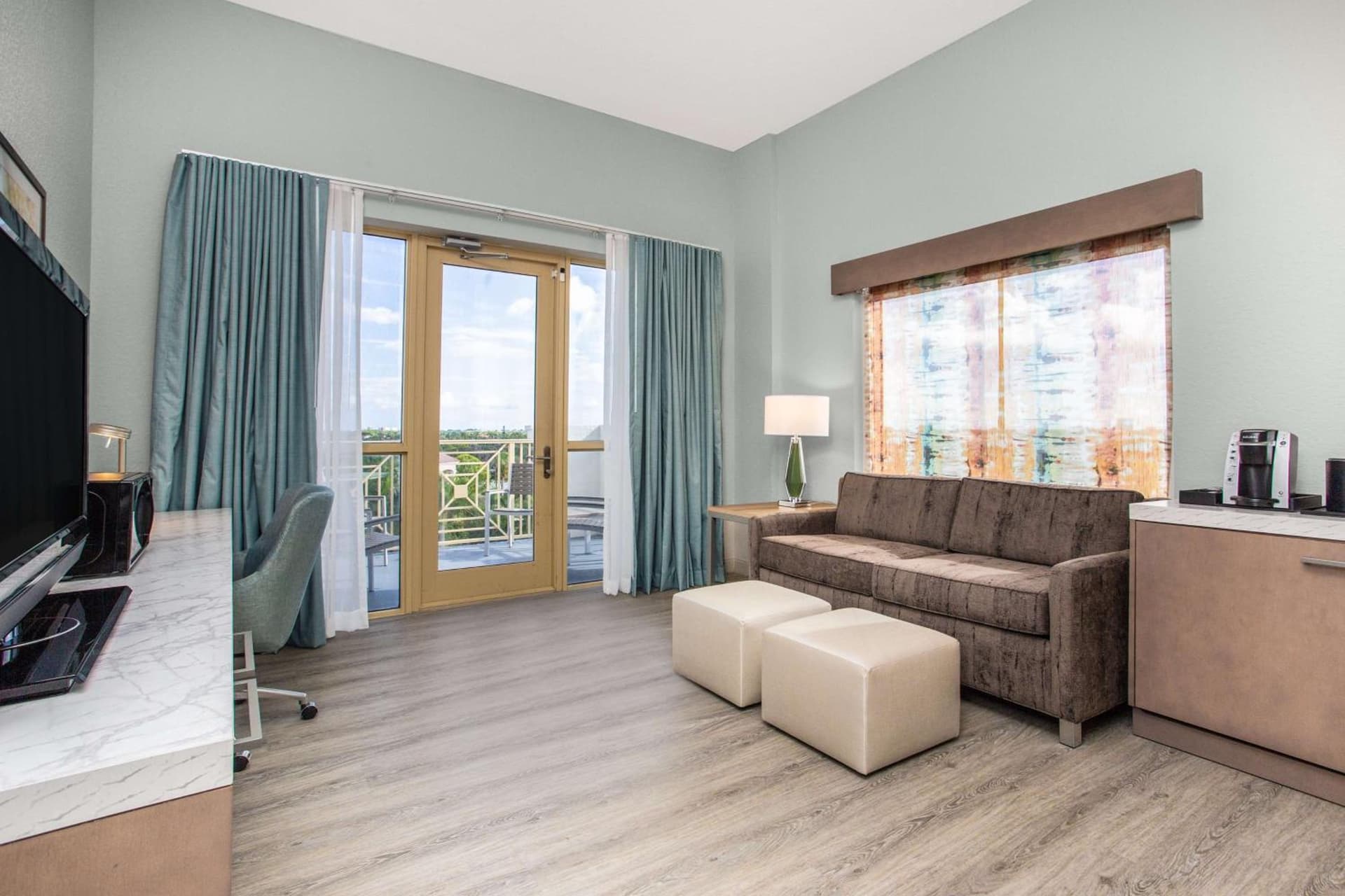 King Studio Suite with Balcony at Hilton Garden Inn Palm Beach Gardens in Palm Beach Gardens, FL