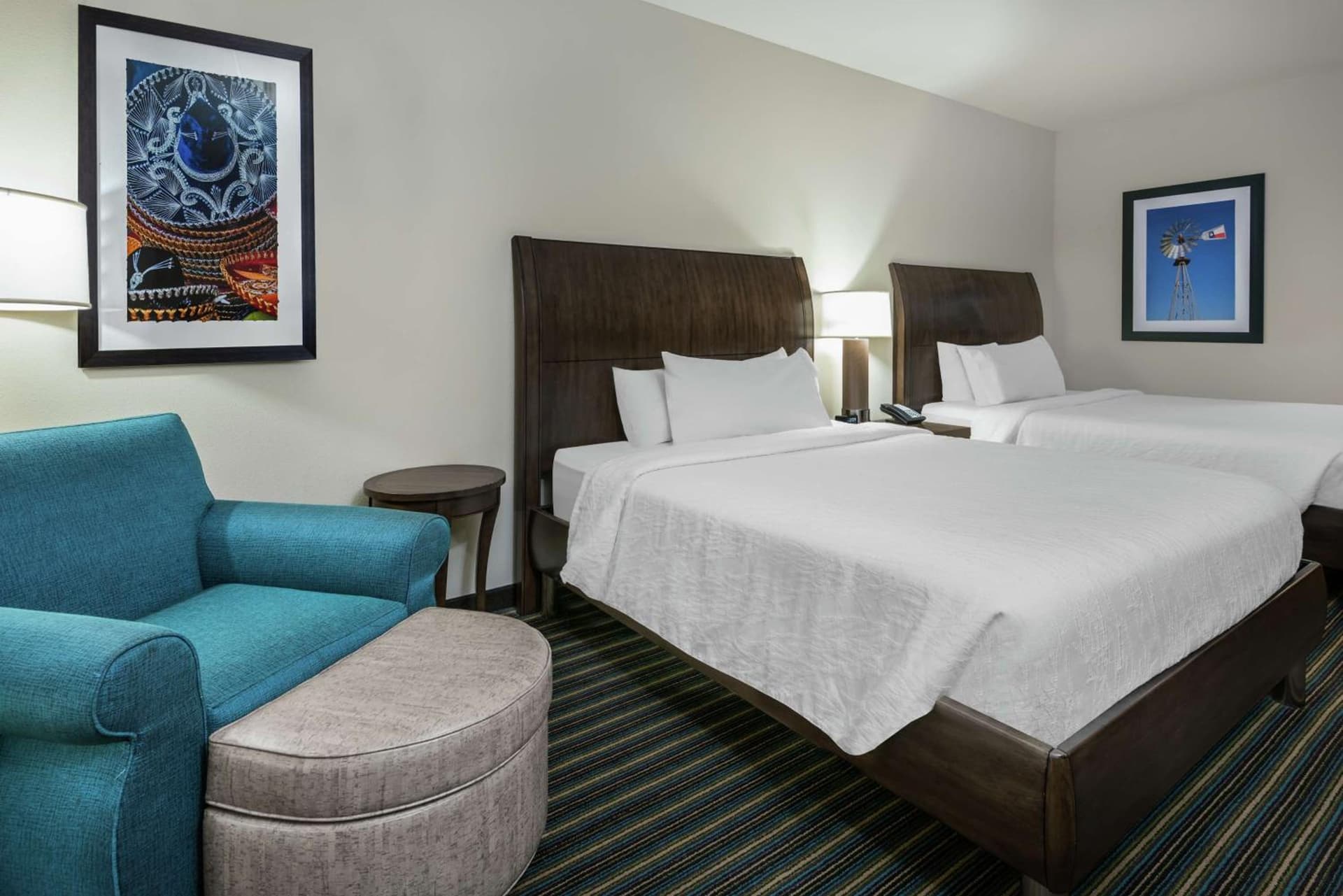 Queen Room with Two Queen Beds at Hilton Garden Inn San Antonio/Rim Pass Drive in San Antonio, TX
