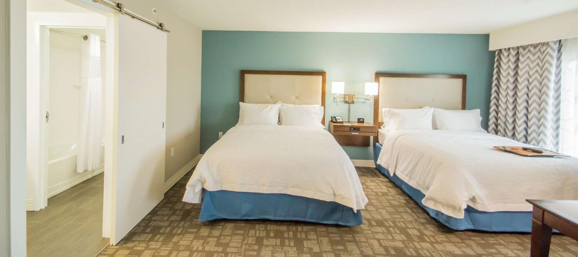 Queen Room with Two Queen Beds - Mobility and Hearing Access/Non-Smoking at Hampton Inn & Suites Orlando near SeaWorld in Orlando, FL