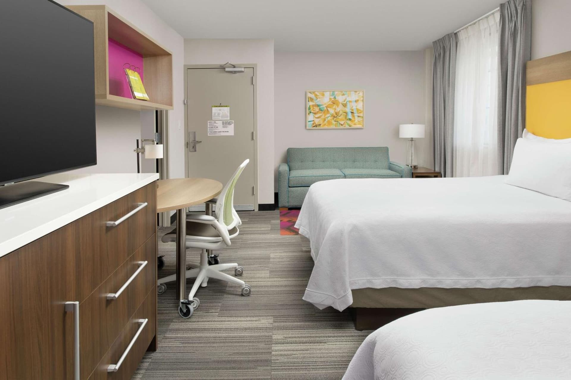 Queen Studio with Two Queen Beds - Non-Smoking at Home2 Suites by Hilton Atlanta Midtown in Atlanta, GA