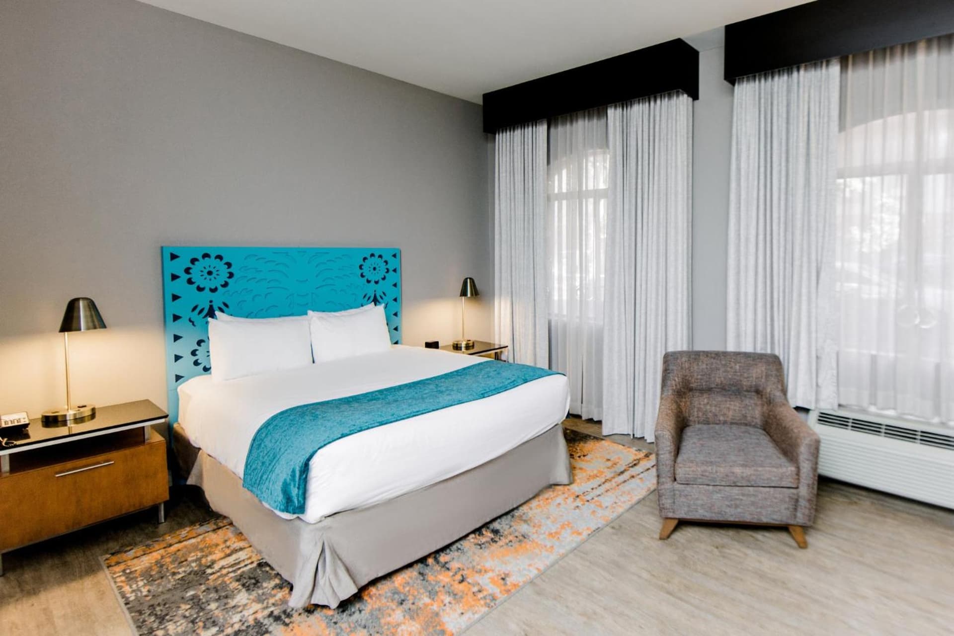 Queen Room with Accessible Transfer Shower - Non-Smoking at Hotel Indigo San Antonio Riverwalk by IHG in San Antonio, TX
