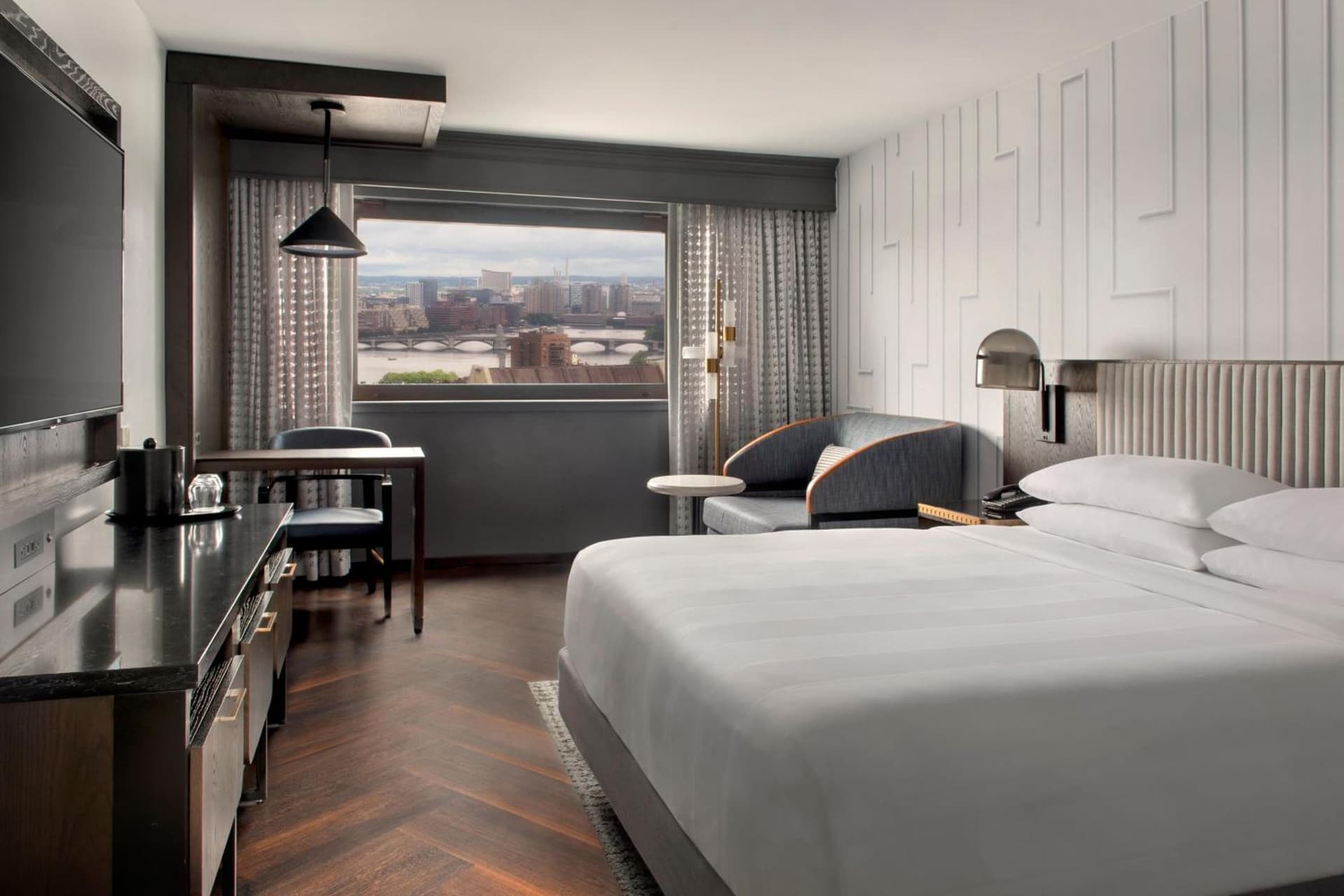 King Room with River View at Boston Marriott Copley Place in Boston, MA