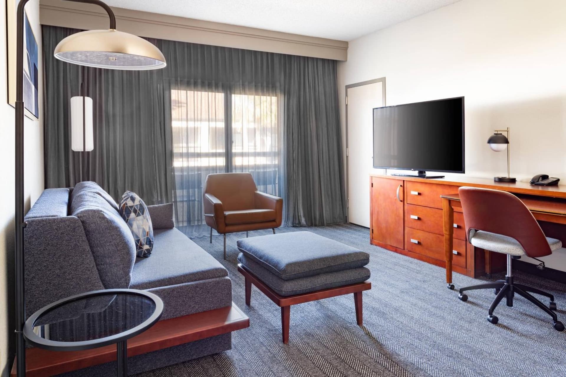 Suite, 1 King, Sofa bed, Courtyard view at Courtyard St. Petersburg Clearwater in Clearwater, FL