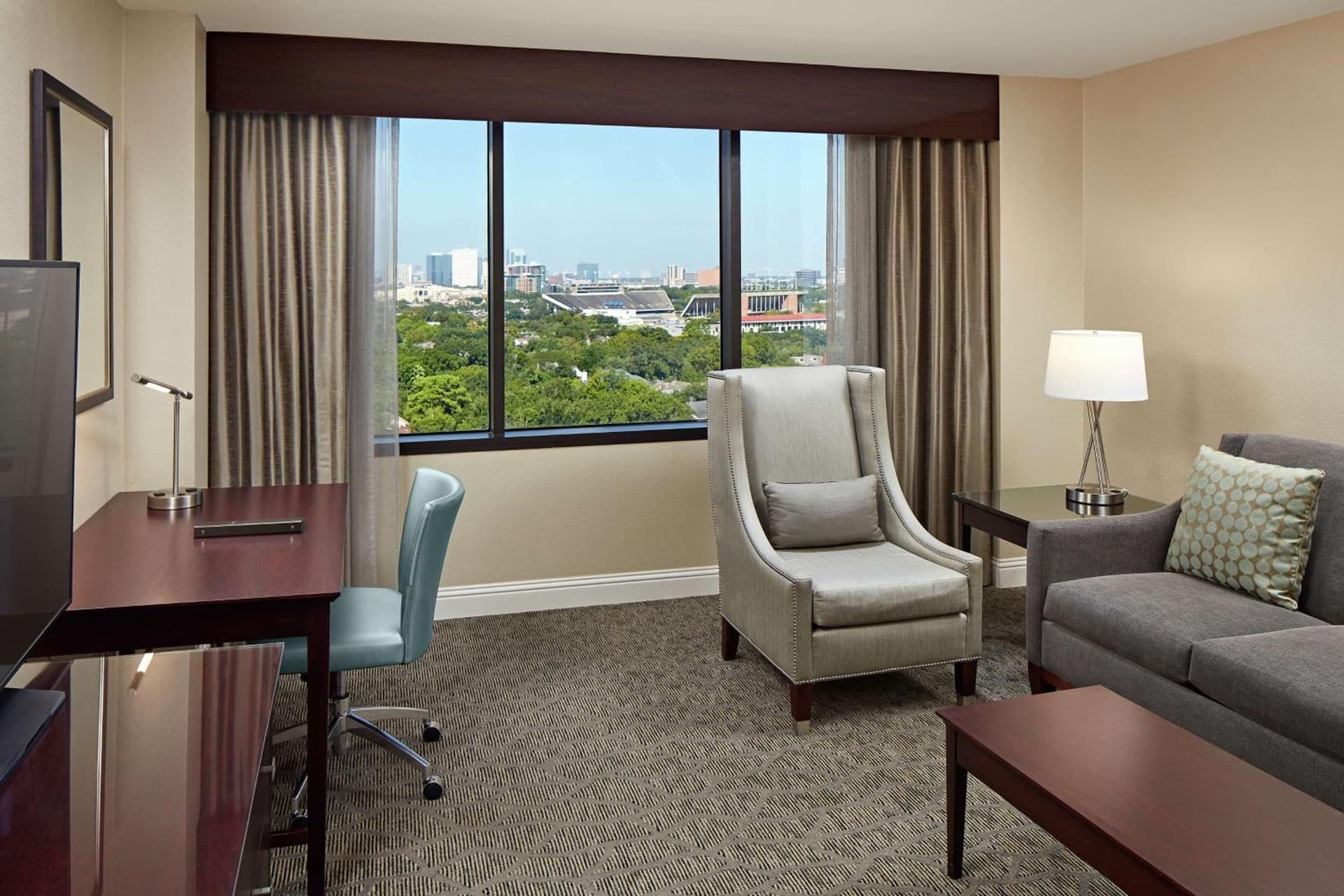 One-Bedroom King Suite at Hilton Houston Plaza/Medical Center in Houston, TX