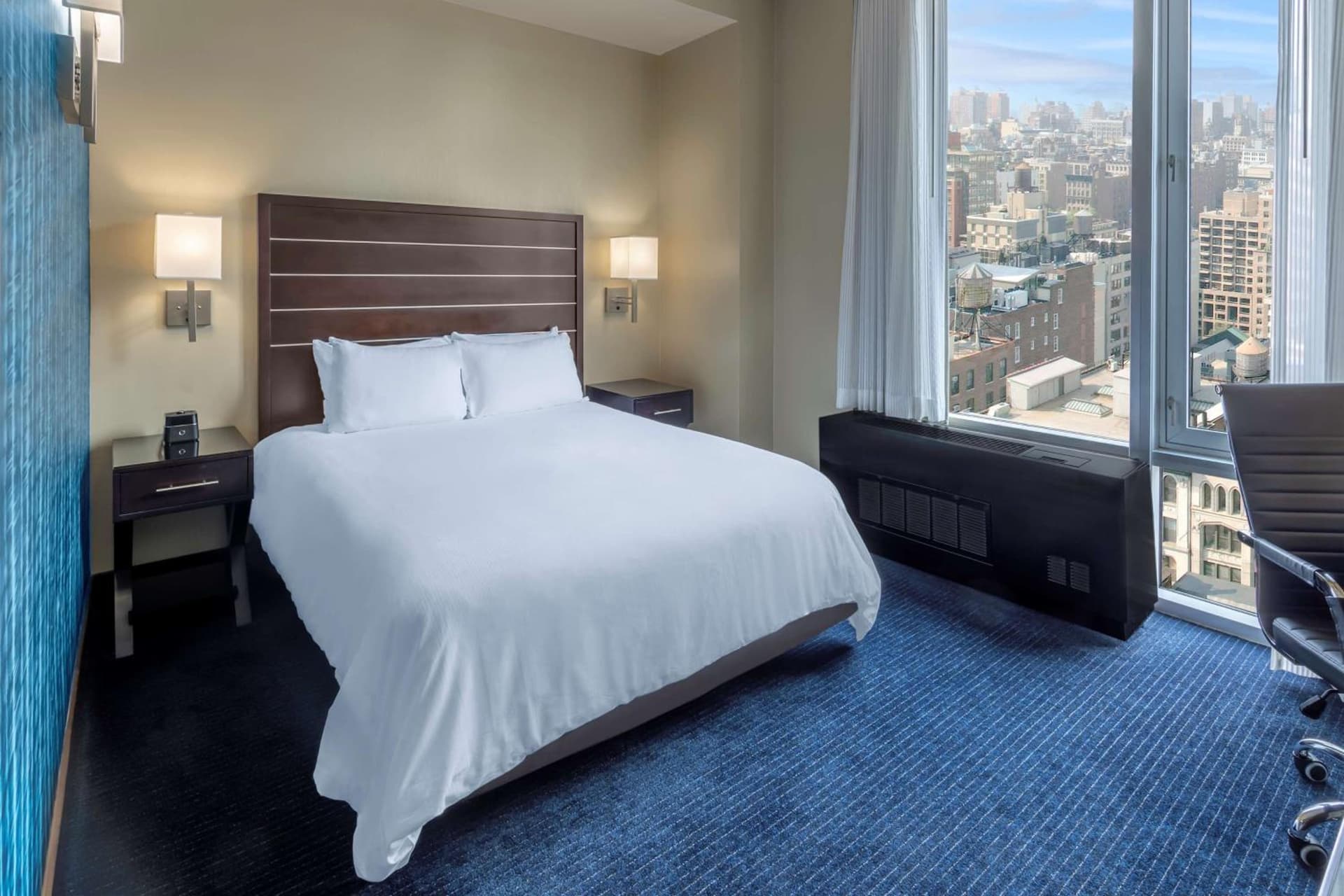 Queen Room with City View at Hilton New York Fashion District in New York, NY
