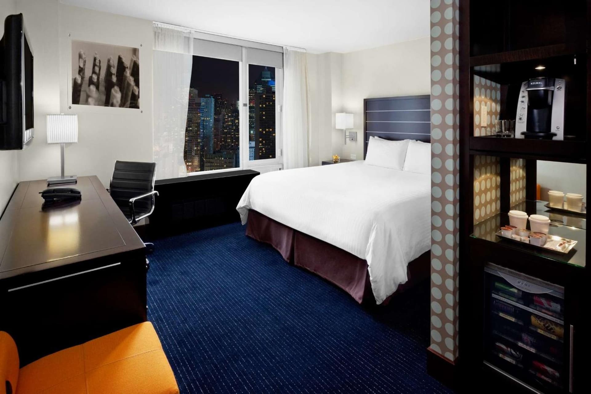 King Bed with City View at Hilton New York Fashion District in New York, NY