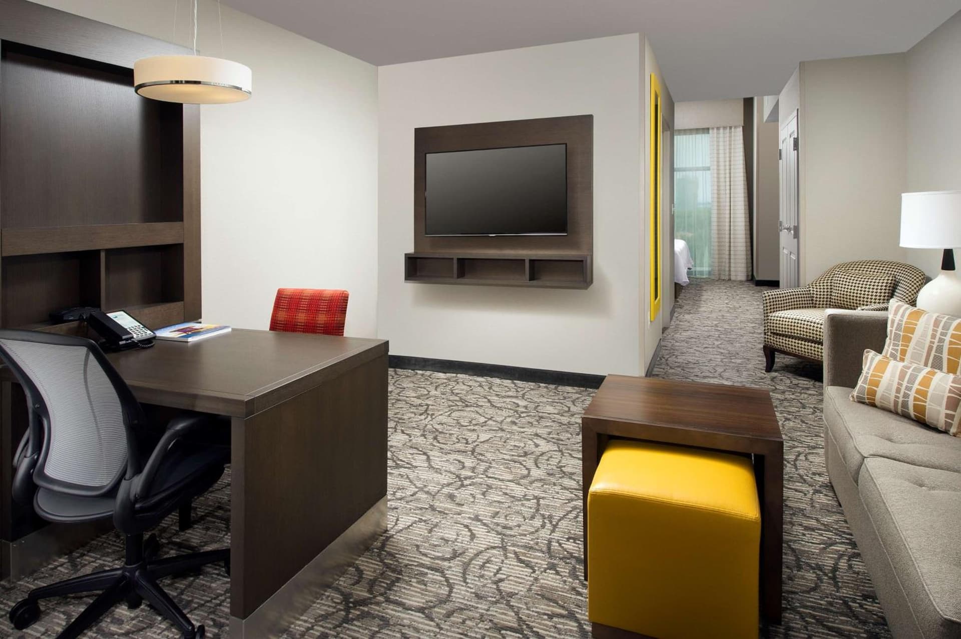 One-Bedroom King Suite with Bayview at Homewood Suites by Hilton Miami Downtown/Brickell in Miami, FL