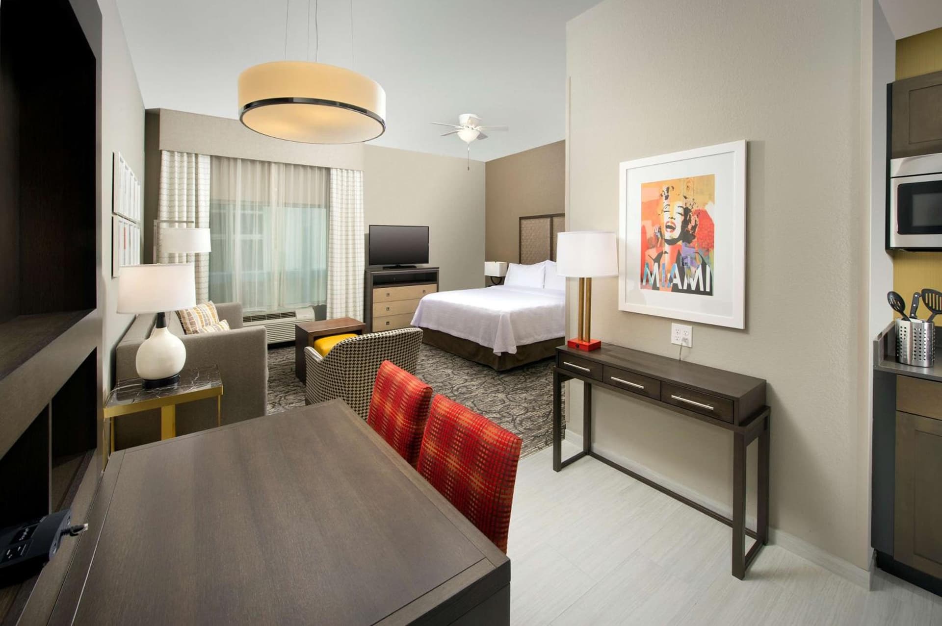 King Studio Suite - Hearing Access/Non-Smoking at Homewood Suites by Hilton Miami Downtown/Brickell in Miami, FL