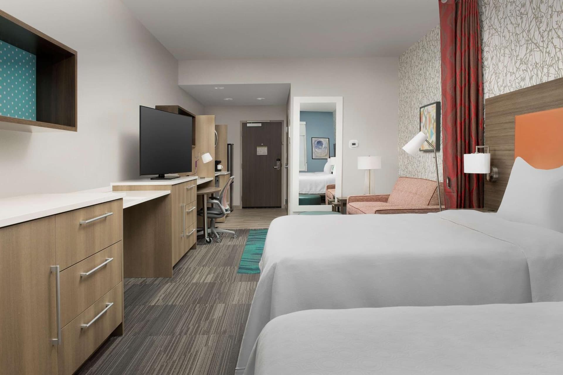 Queen Studio with Two Queen Beds - Non-Smoking at Home2 Suites By Hilton Miami Doral West Airport, Fl in Miami, FL