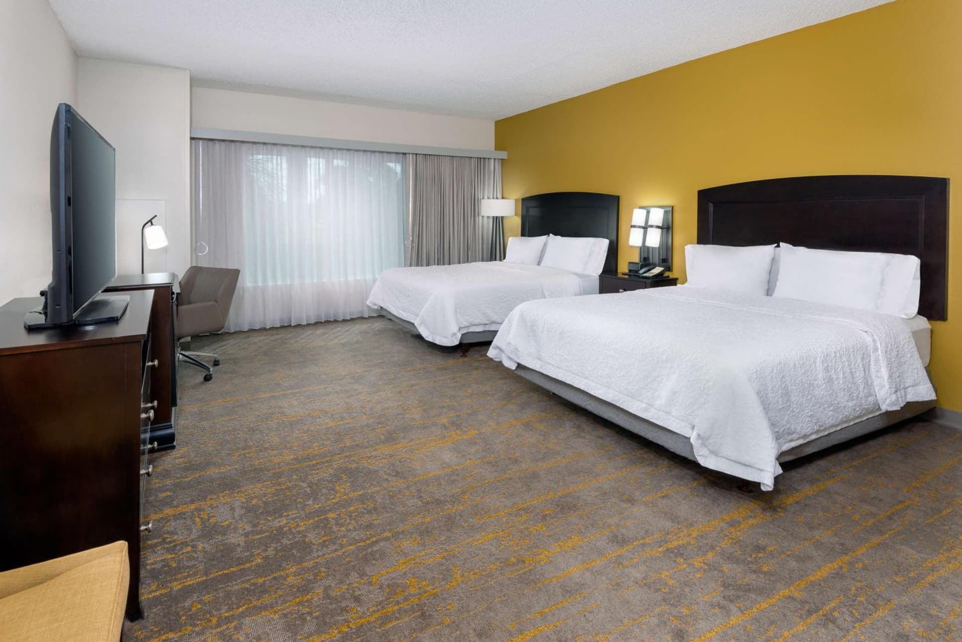 Queen Room with Two Queen Beds - Mobility and Hearing Access/Non-Smoking at Hampton Inn and Suites Sarasota/Lakewood Ranch in Sarasota, FL
