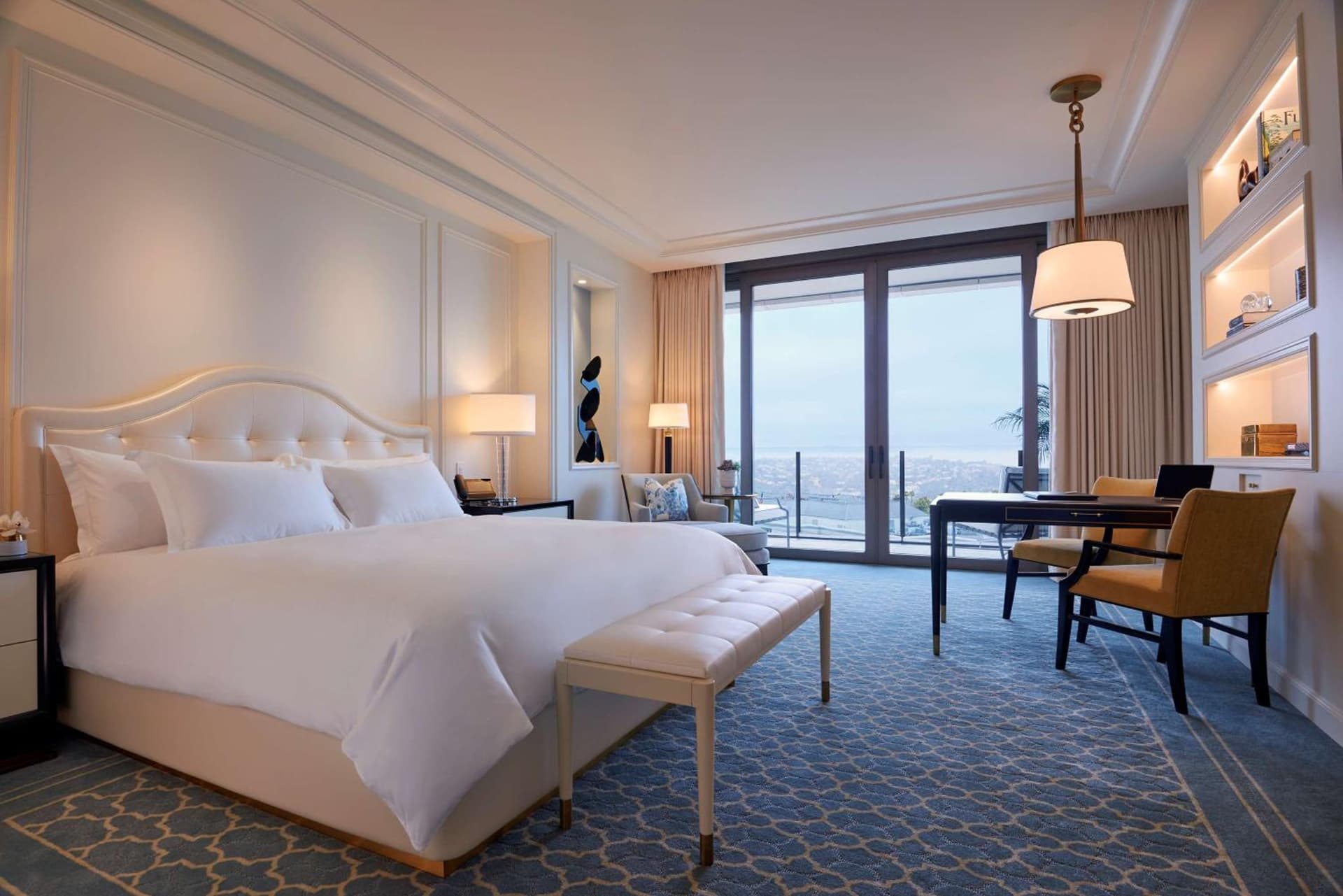 Deluxe King Room with Terrace at Waldorf Astoria Beverly Hills in Los Angeles, CA