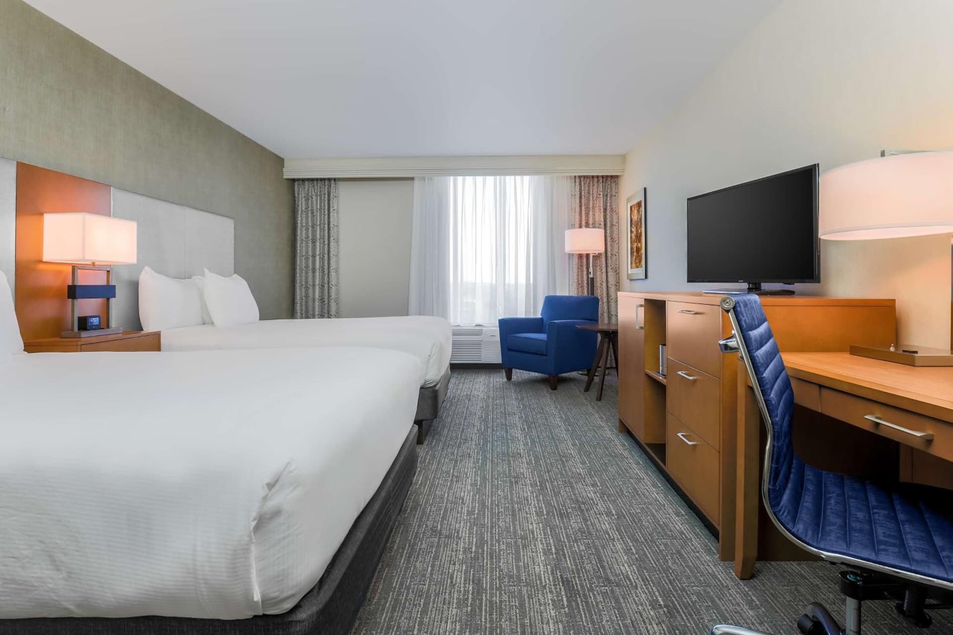 Double Room with Two Double Beds - Hearing Access at DoubleTree by Hilton Atlanta Airport in Atlanta, GA
