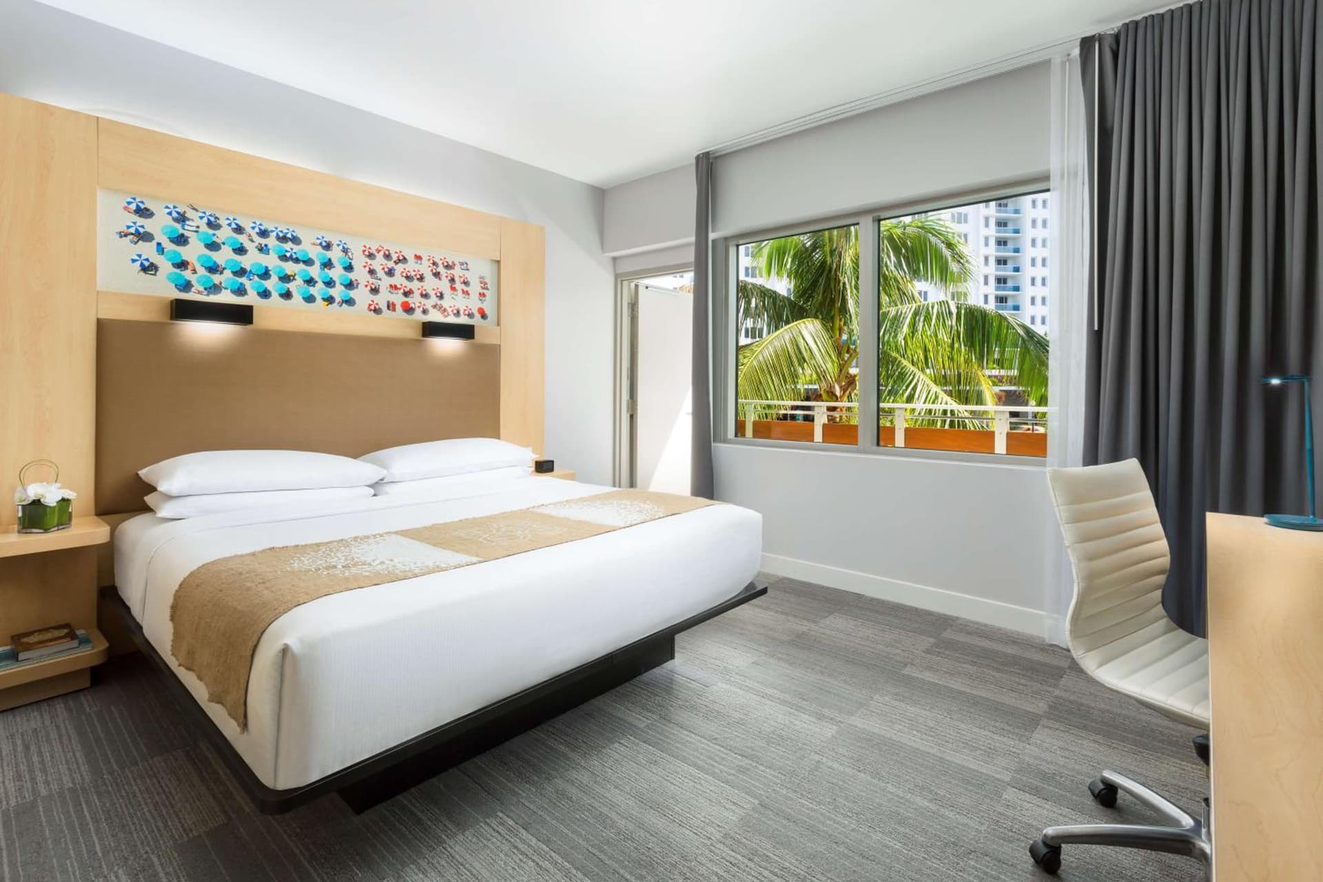 1 KING BALCONY POOL VIEW at The Gates Hotel South Beach in Miami Beach, FL
