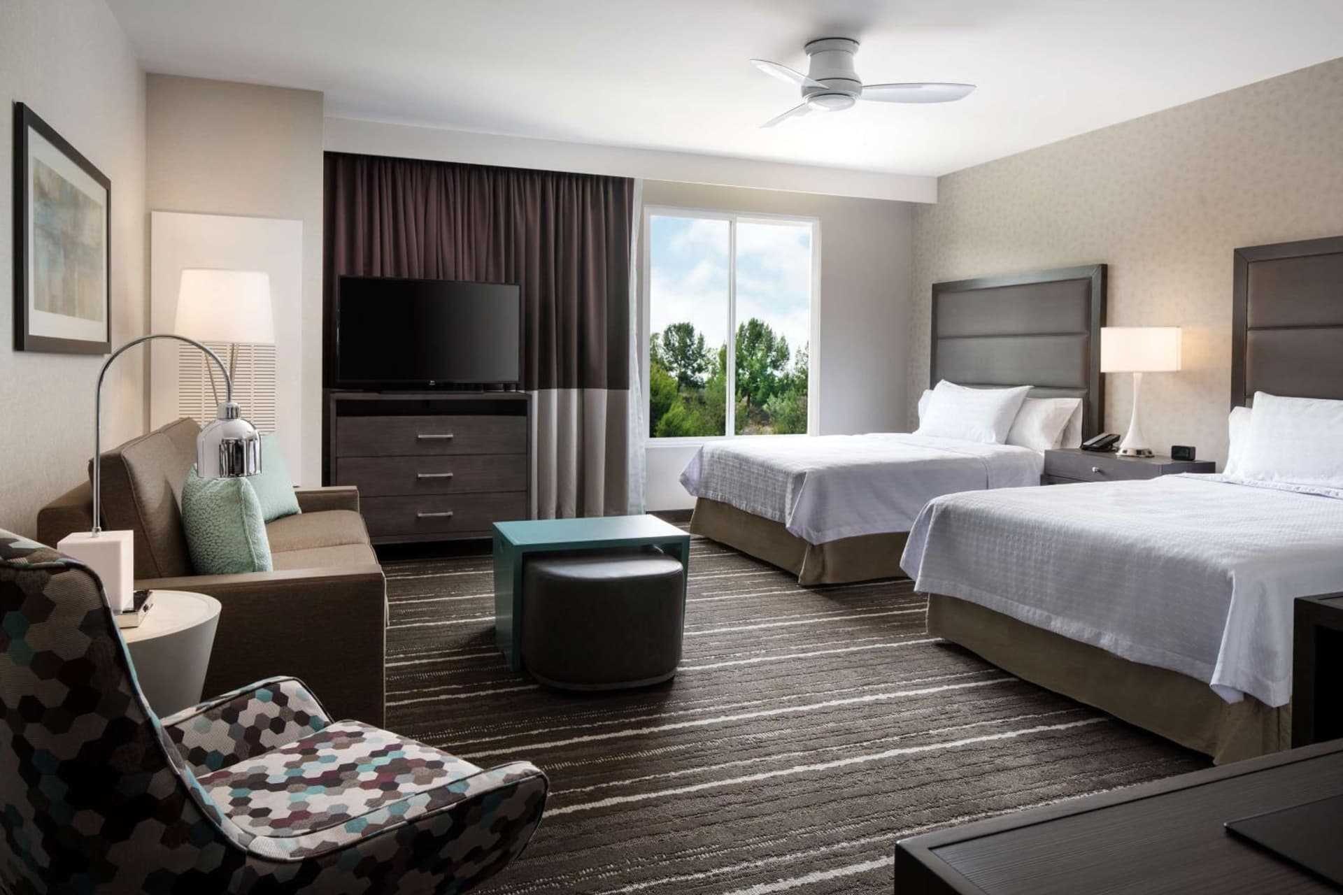 Queen Studio with Two Queen Beds - Mobility and Hearing Access/Non-Smoking at Homewood Suites by Hilton Aliso Viejo Laguna Beach in Aliso Viejo, CA