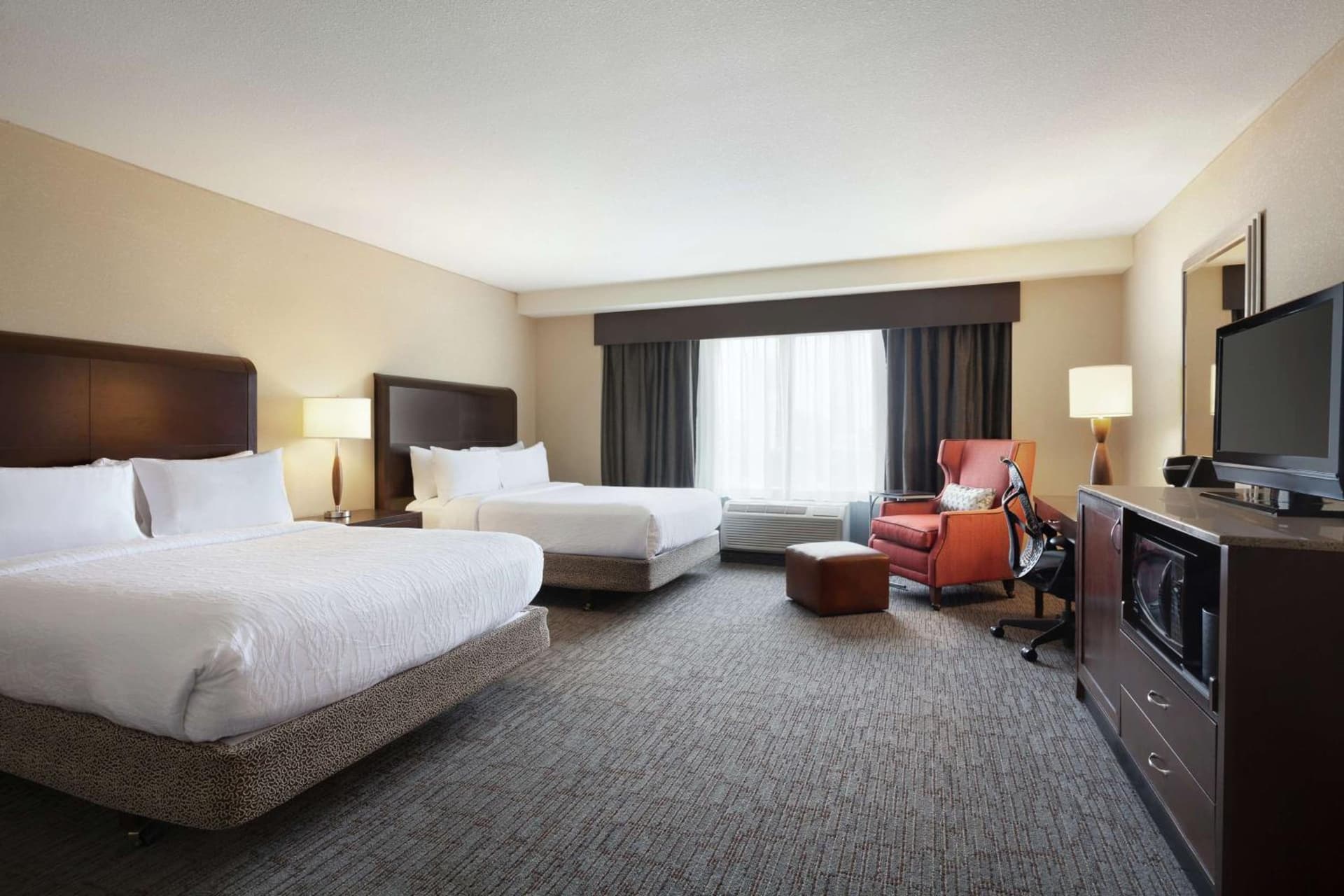 Queen Room with Two Queen Beds and Roll-In Shower - Mobility Access at Hilton Garden Inn Atlanta Downtown in Atlanta, GA