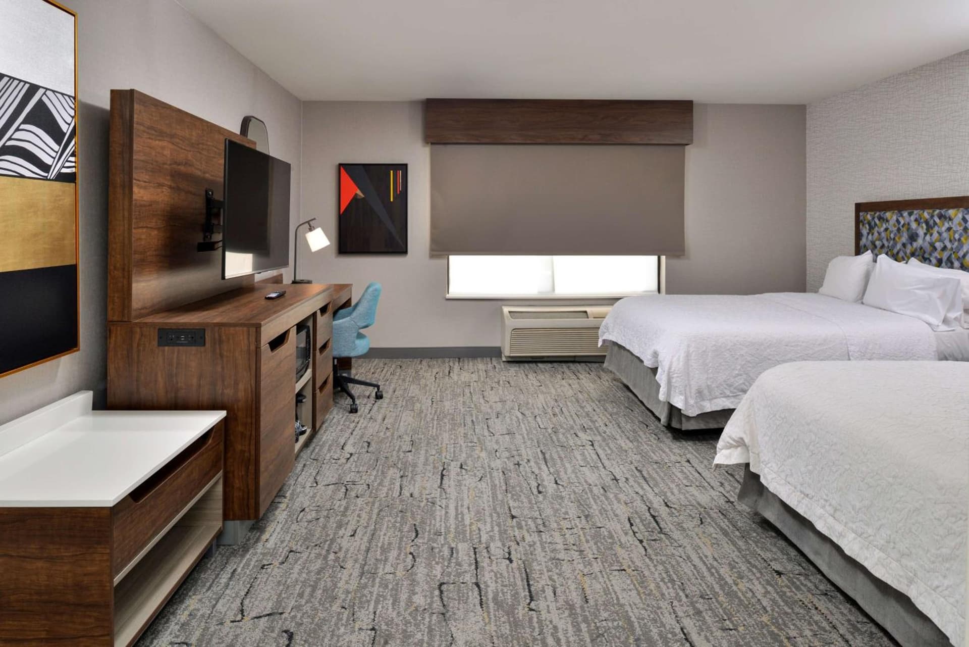 Queen Room with Two Queen Beds - Mobility and Hearing Access/Non-Smoking at Hampton Inn & Suites Las Vegas Airport in Las Vegas, NV