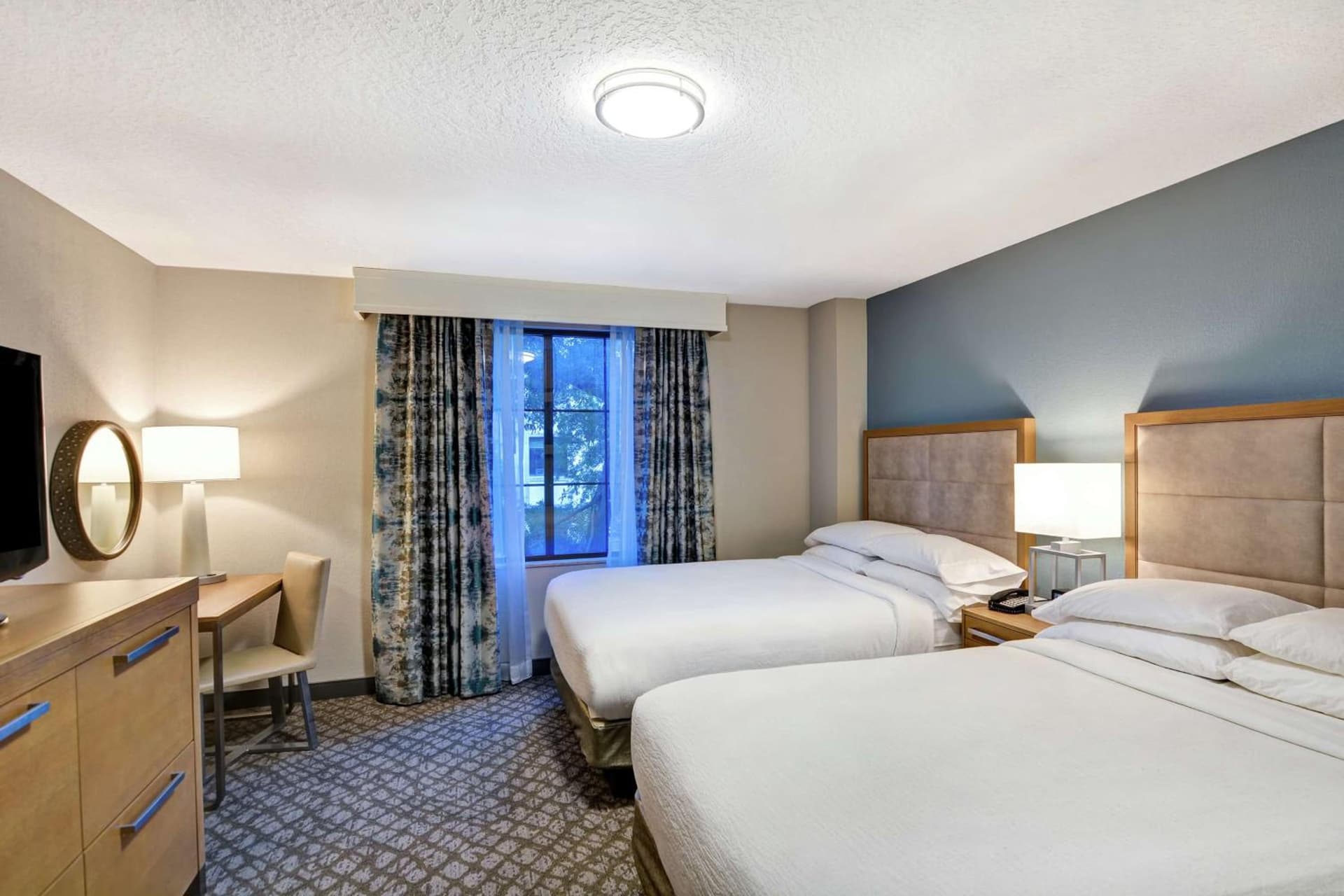 Suite with Two Double Beds - Mobility and Hearing Access/Non-Smoking at Embassy Suites by Hilton Orlando Downtown in Orlando, FL