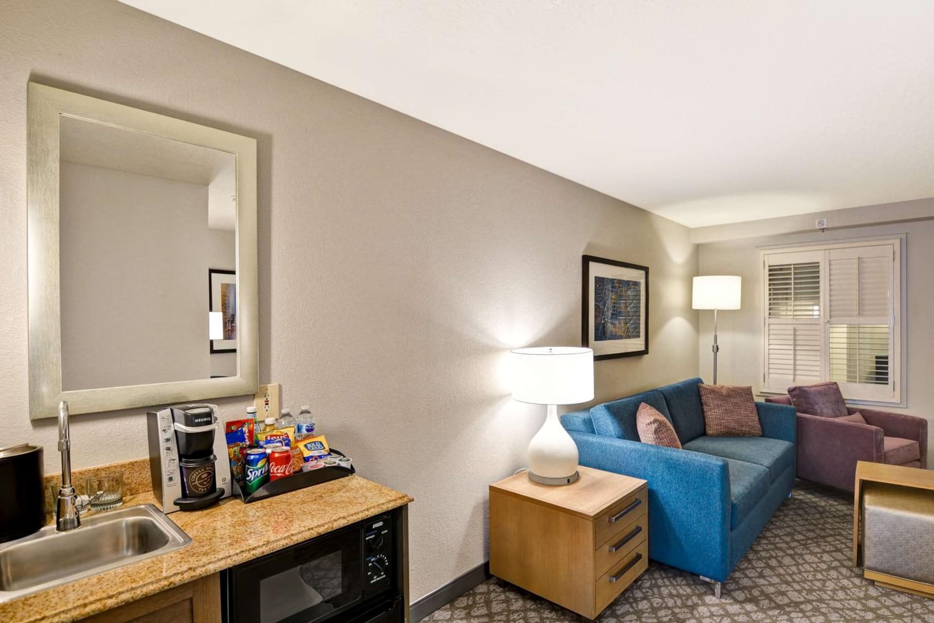 Two-Room Premium King Suite - Non-Smoking at Embassy Suites by Hilton Orlando Downtown in Orlando, FL