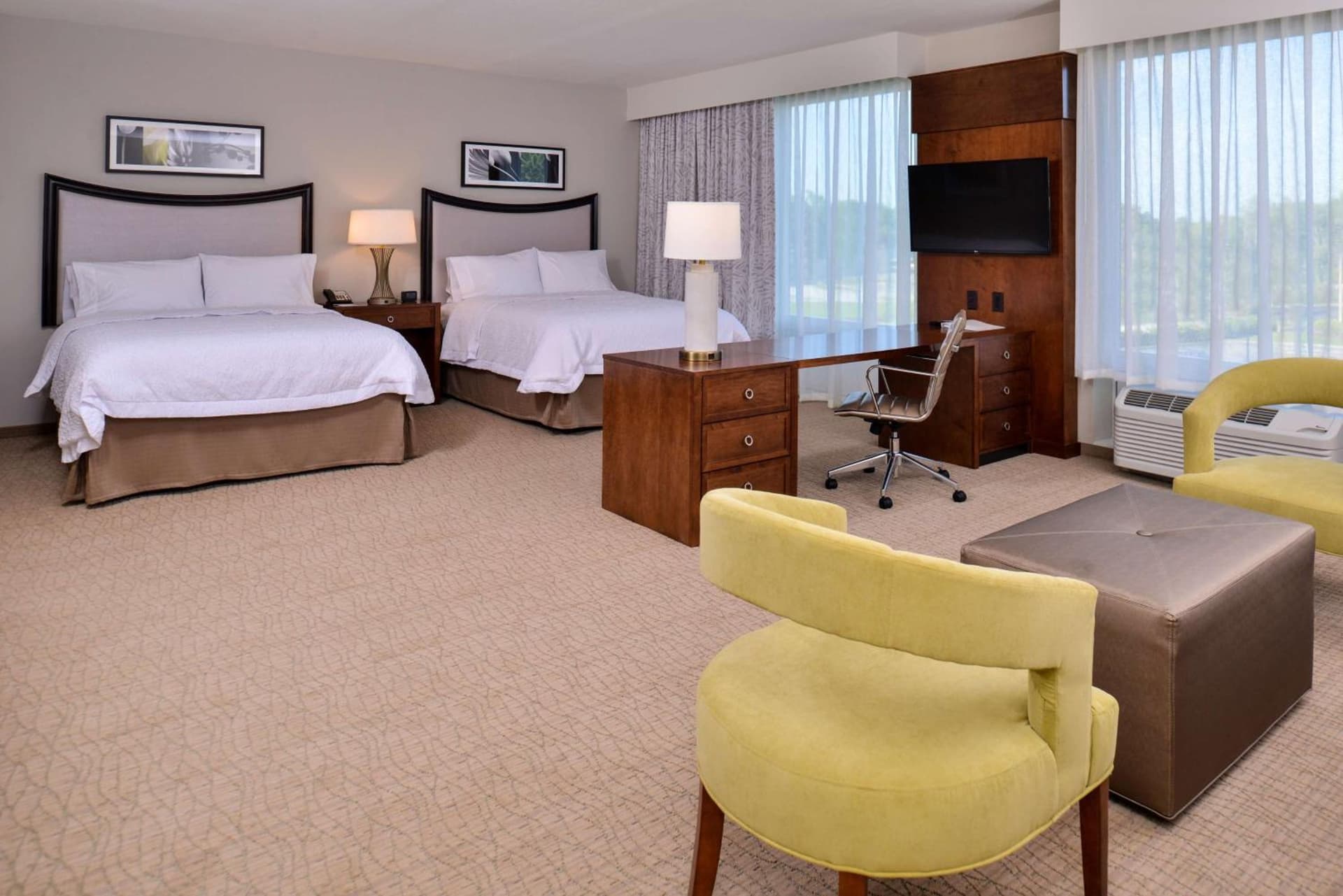 Queen Suite with Two Queen Beds - Non-Smoking at Hampton Inn & Suites Orlando/Downtown South - Medical Center in Orlando, FL