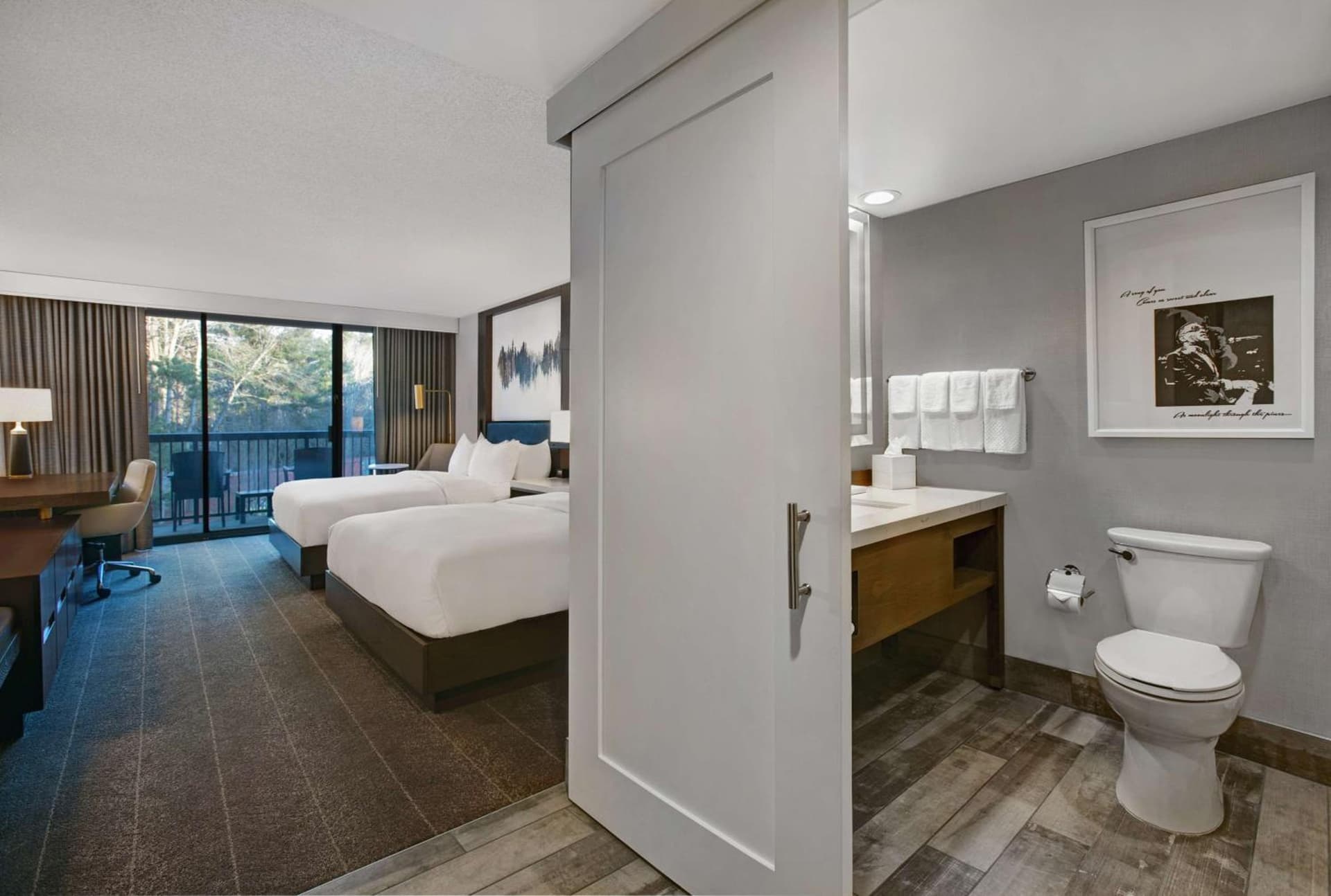 Queen Room with Two Queen Beds at Hilton Peachtree City Atlanta Hotel & Conference Center in Peachtree City, GA