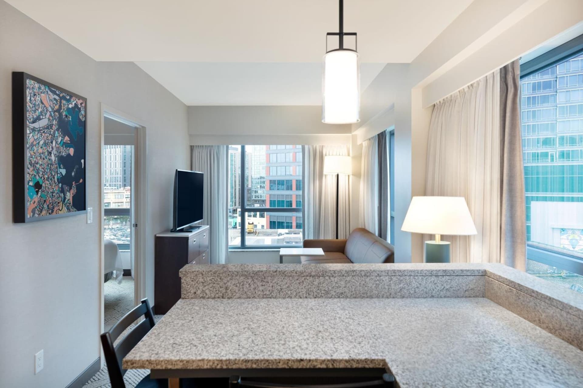 One-Bedroom Queen Suite with Sofa Bed at Residence Inn by Marriott Boston Back Bay/Fenway in Boston, MA