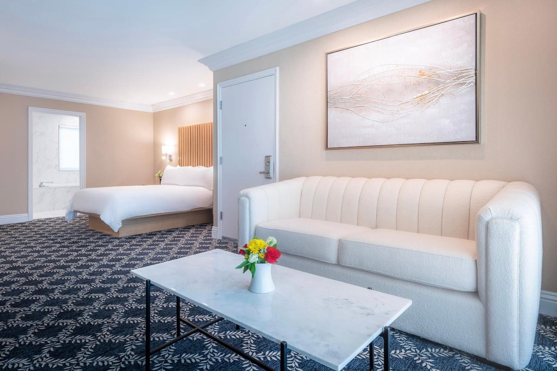 Queen Junior Suite at Beverly Hills Plaza Hotel & Spa in Los Angeles, CA