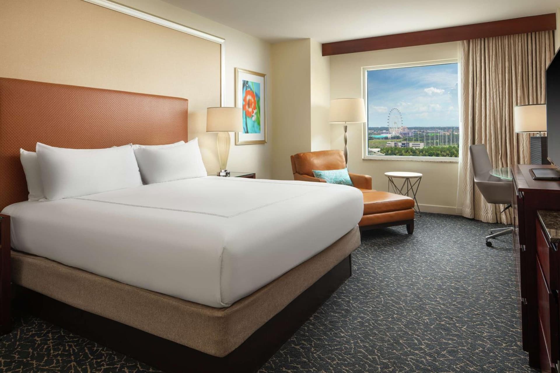 King Room with City View - High Floor at Hilton Orlando in Orlando, FL