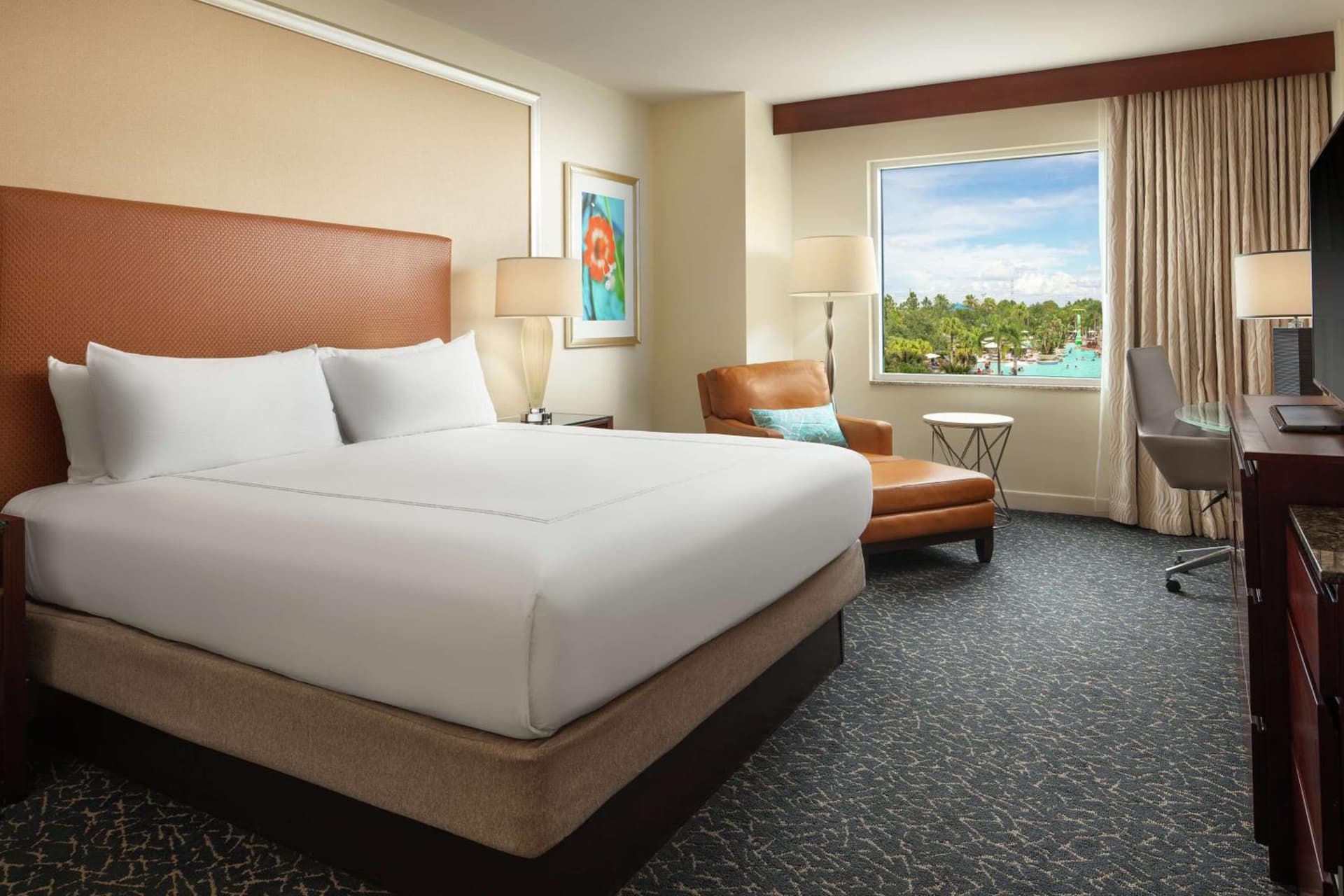 King Room with Pool View at Hilton Orlando in Orlando, FL
