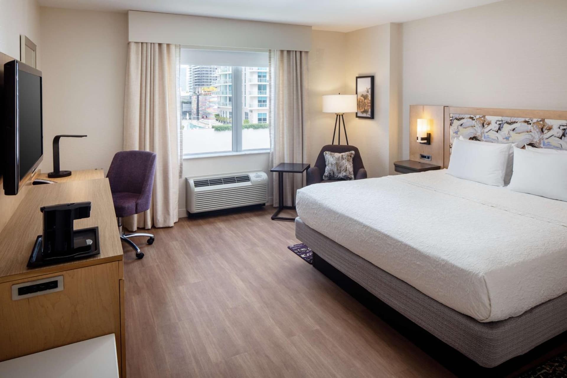 King Room with King Bed - Non-Smoking at Hampton Inn & Suites by Hilton Miami Downtown/Brickell in Miami, FL