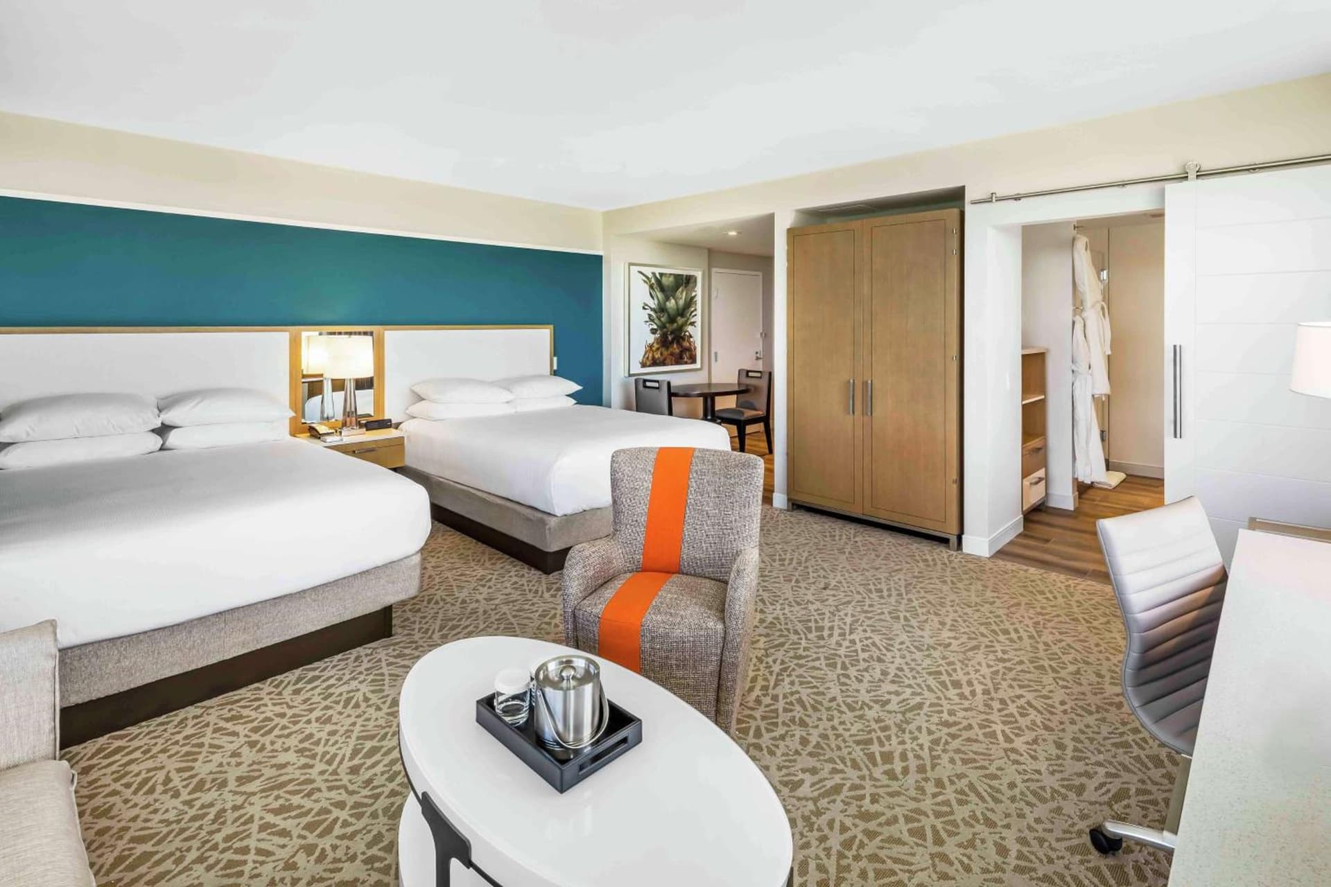 Junior Suite with Two Queen Beds at Hilton Miami Dadeland in South Miami, FL
