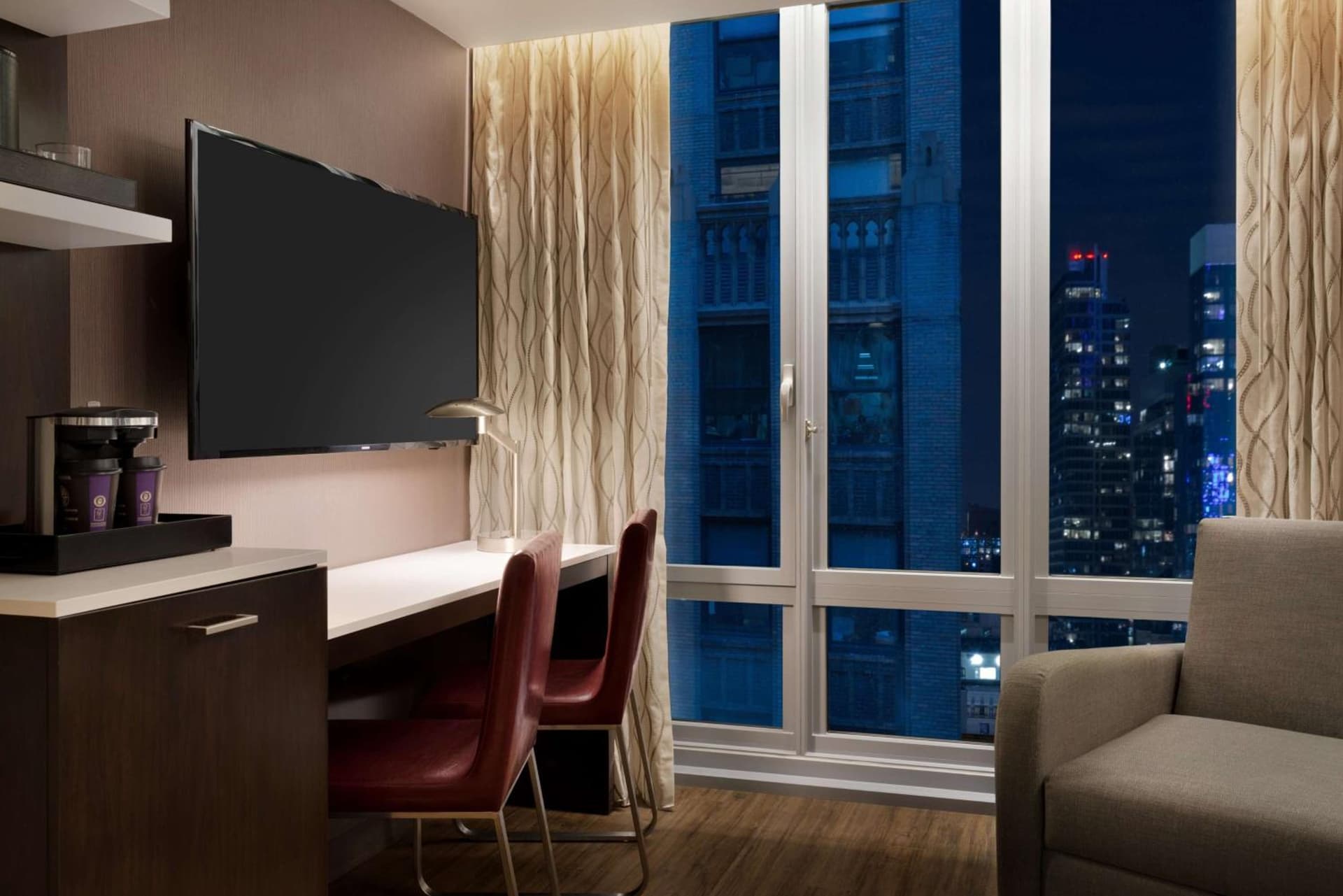 King Room with City View at Newly Renovated Embassy Suites By Hilton New York Manhattan Times Square in New York, NY
