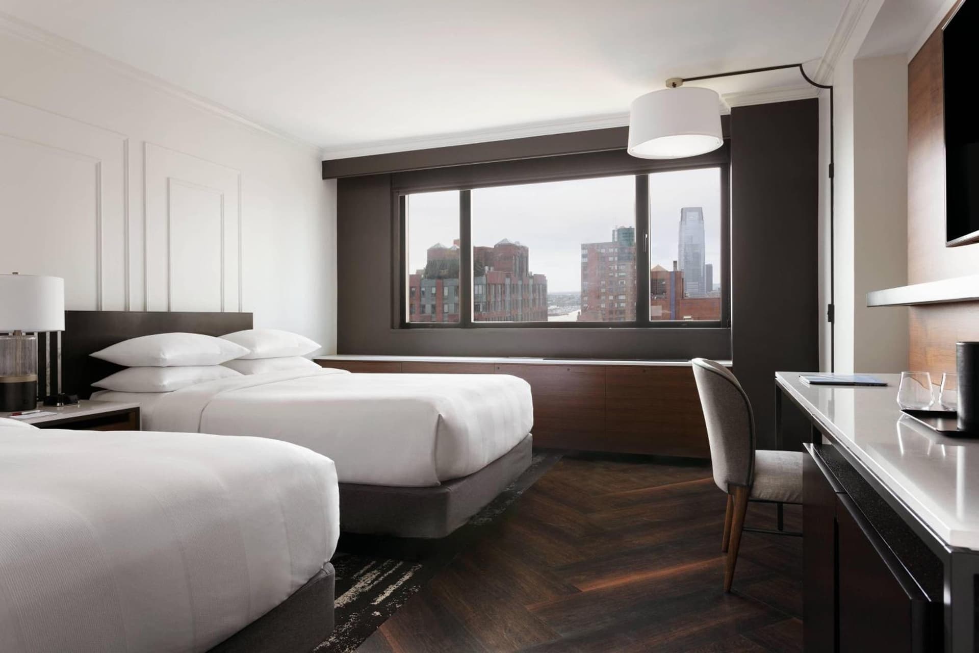 Deluxe Double Room with Two Double Beds at New York Marriott Downtown in New York, NY