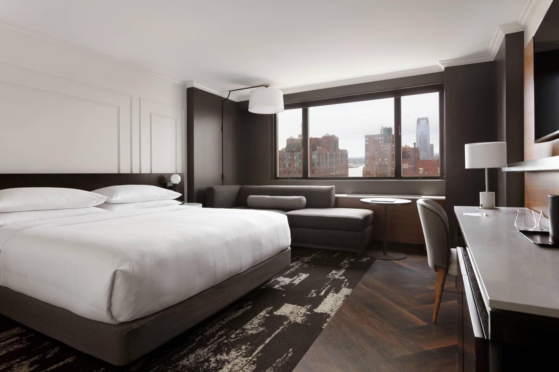 Deluxe King Room at New York Marriott Downtown in New York, NY