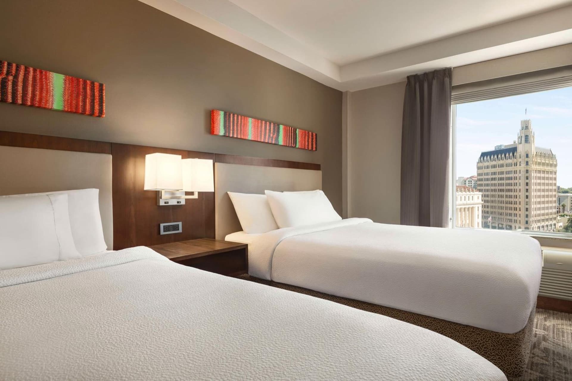 Queen Room with Two Queen Beds at Hilton Garden Inn San Antonio Downtown Riverwalk in San Antonio, TX