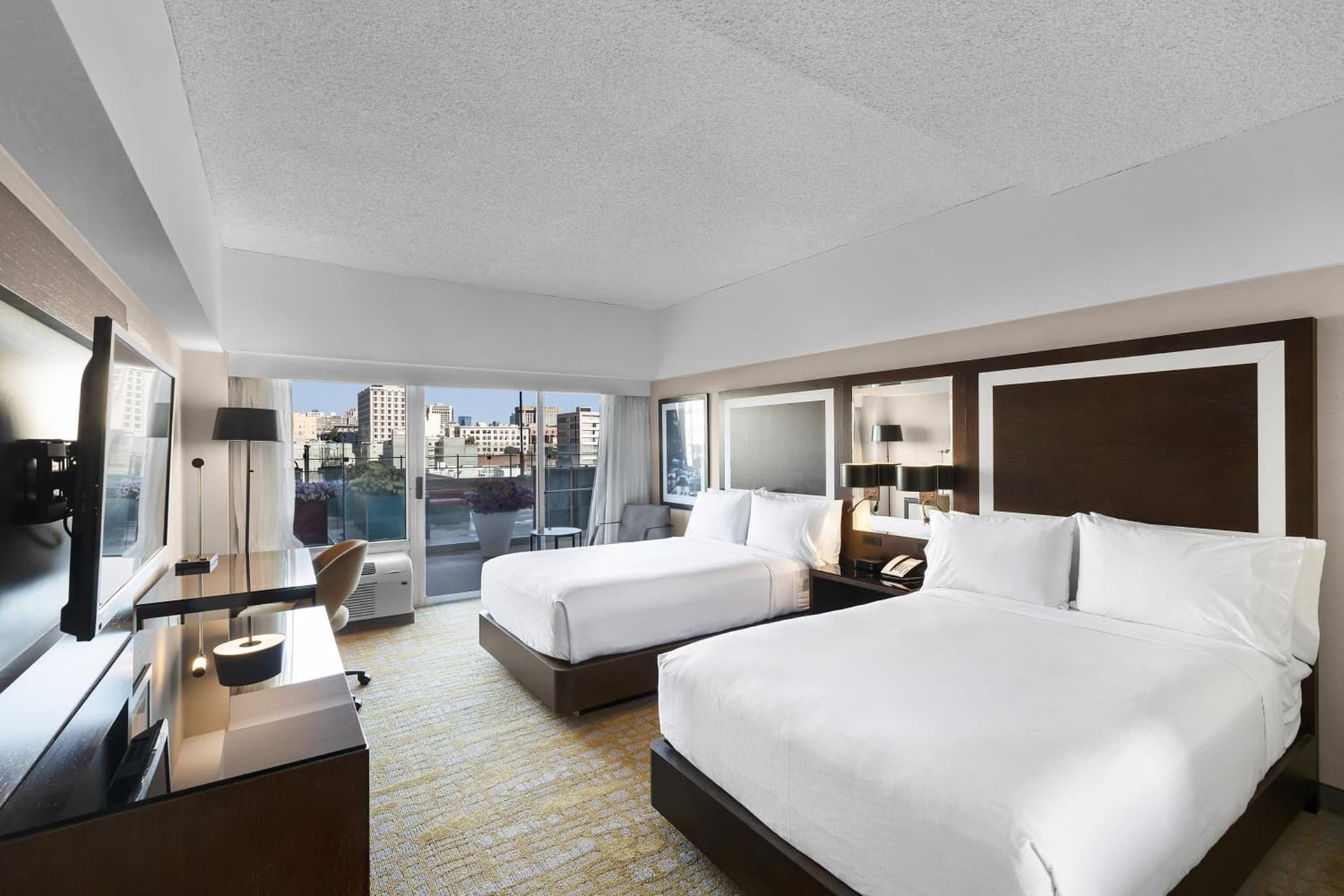 Standard Double Room with Two Double Beds and City View at Holiday Inn San Francisco - Golden Gateway newly renovated with No Resort Fee in San Francisco, CA