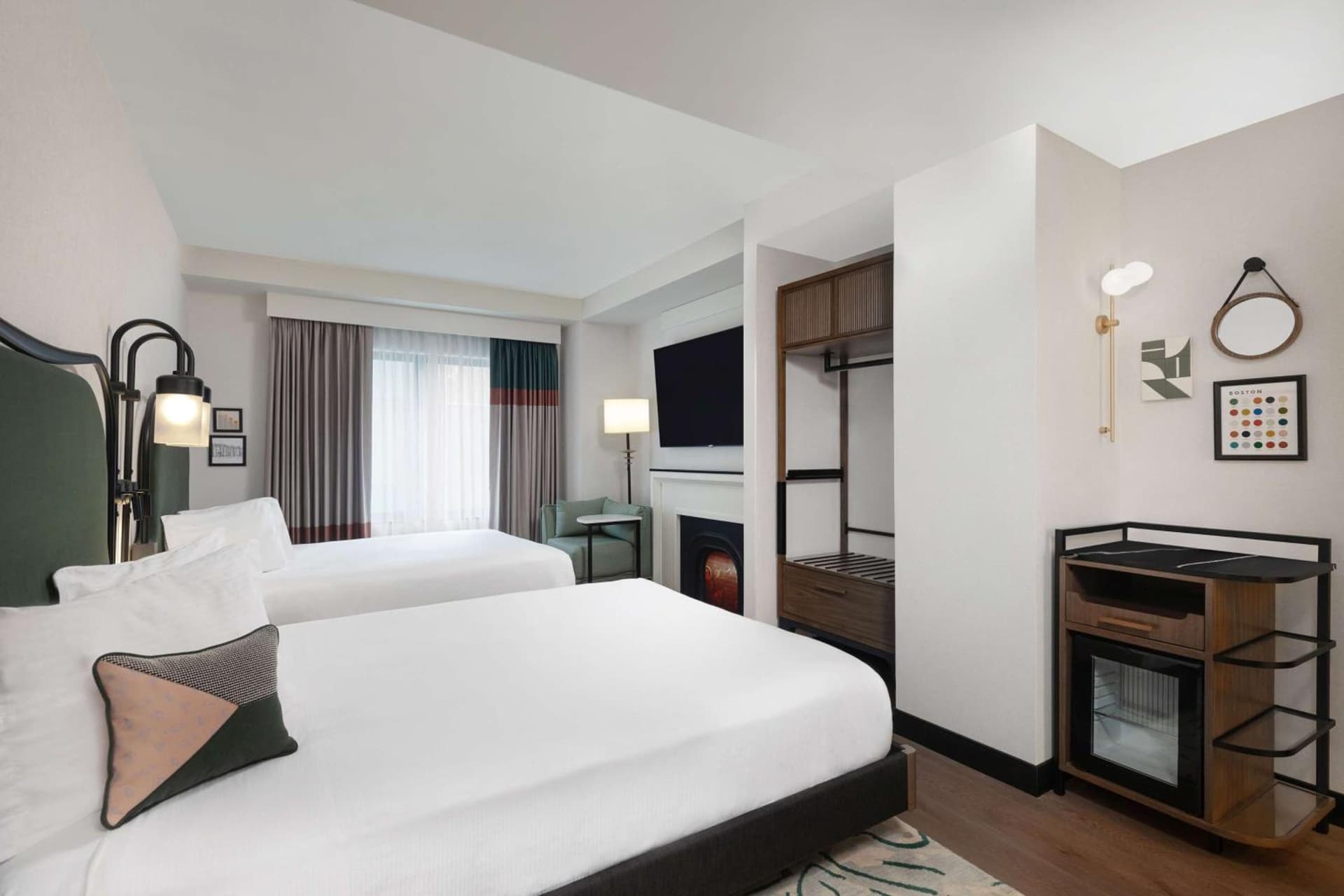 Double Room with Two Double Beds at Pennyweight Hotel Boston, Curio Collection by Hilton in Boston, MA