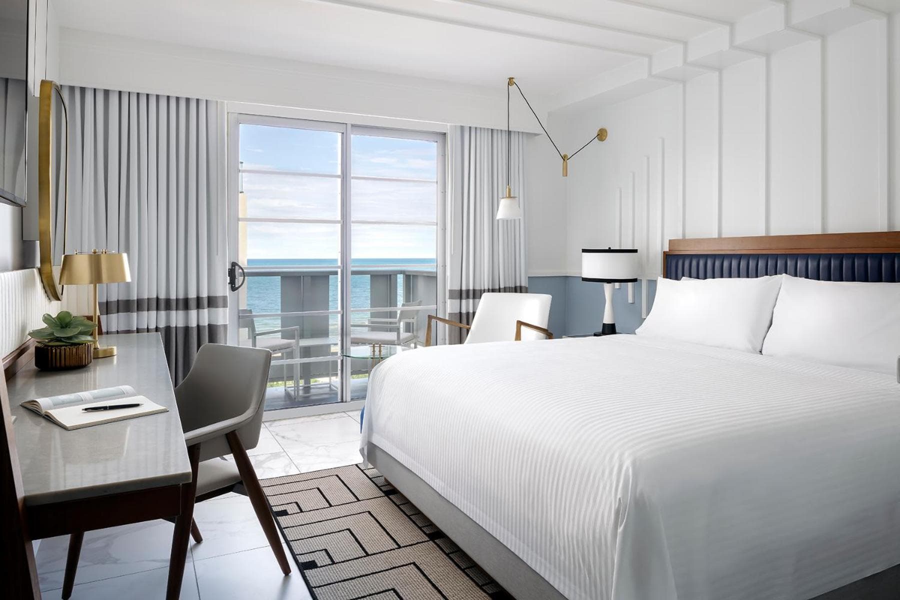 King Guest Room with Ocean View at Cadillac Hotel & Beach Club, Autograph Collection in Miami Beach, FL