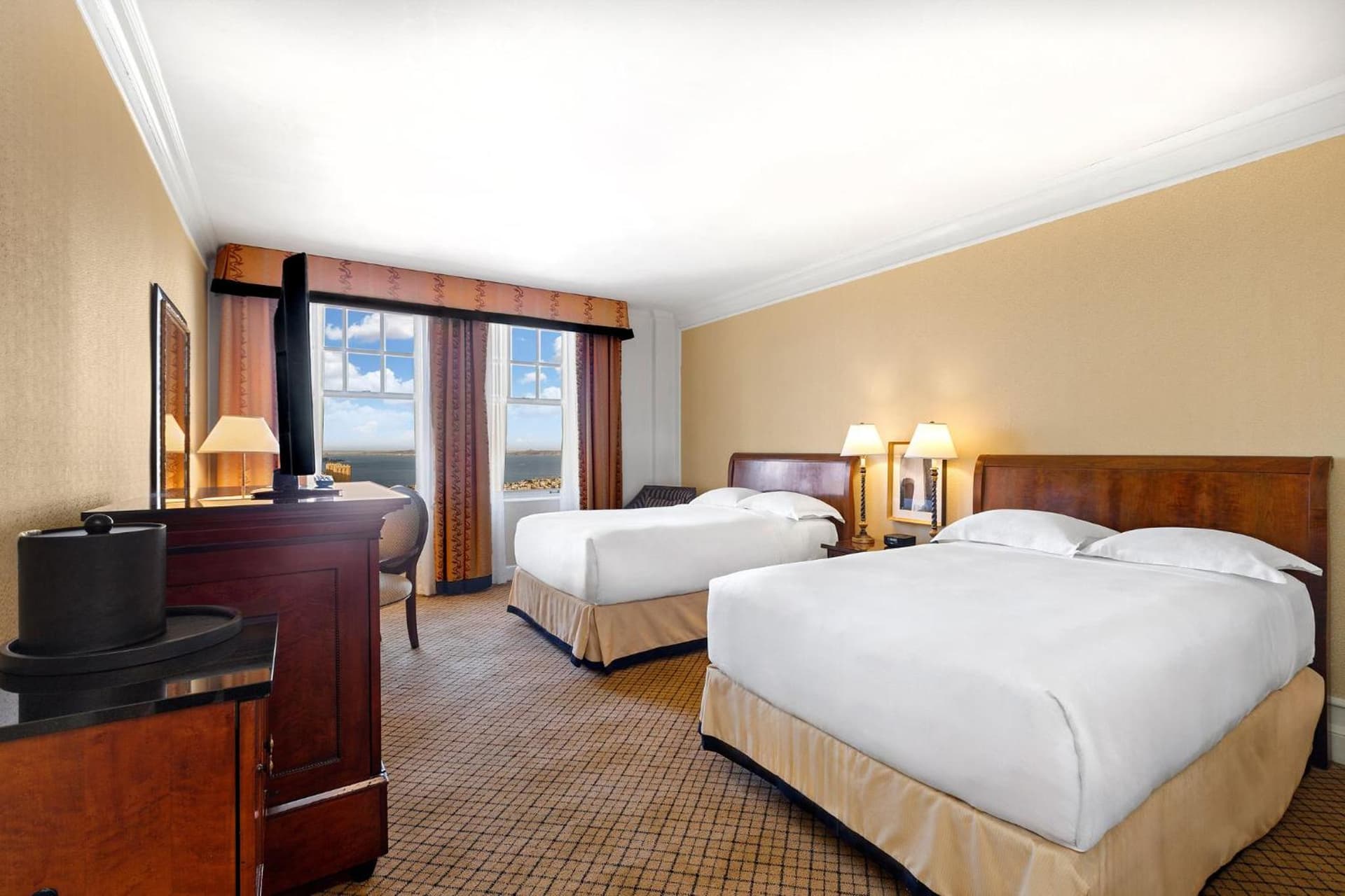 Double Room with Two Double Beds and City View  at InterContinental Mark Hopkins San Francisco by IHG in San Francisco, CA