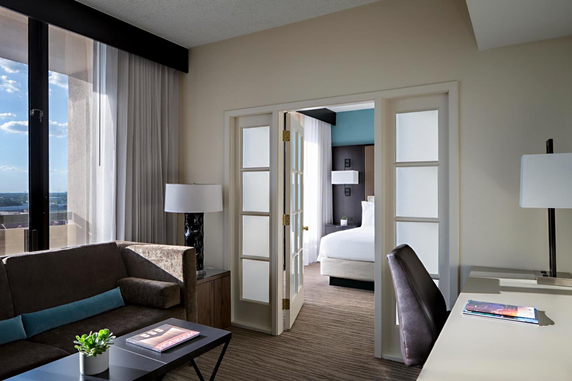 Junior King Suite at Houston Marriott Westchase in Houston, TX