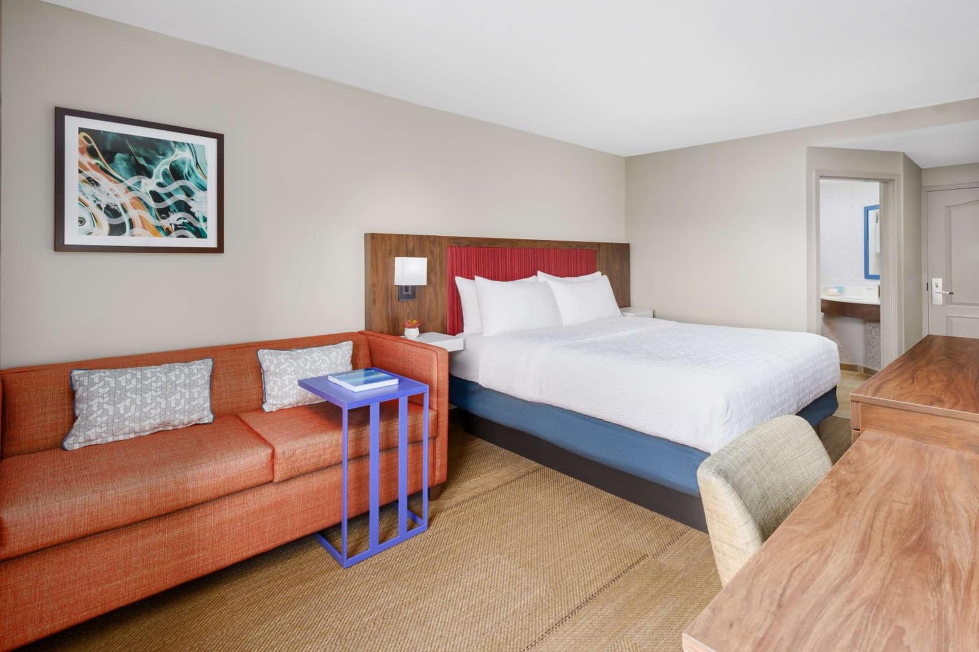 King Room with Sofa Bed and Study - Non-Smoking at Hampton Inn Ft. Lauderdale-Cypress Creek in Fort Lauderdale, FL