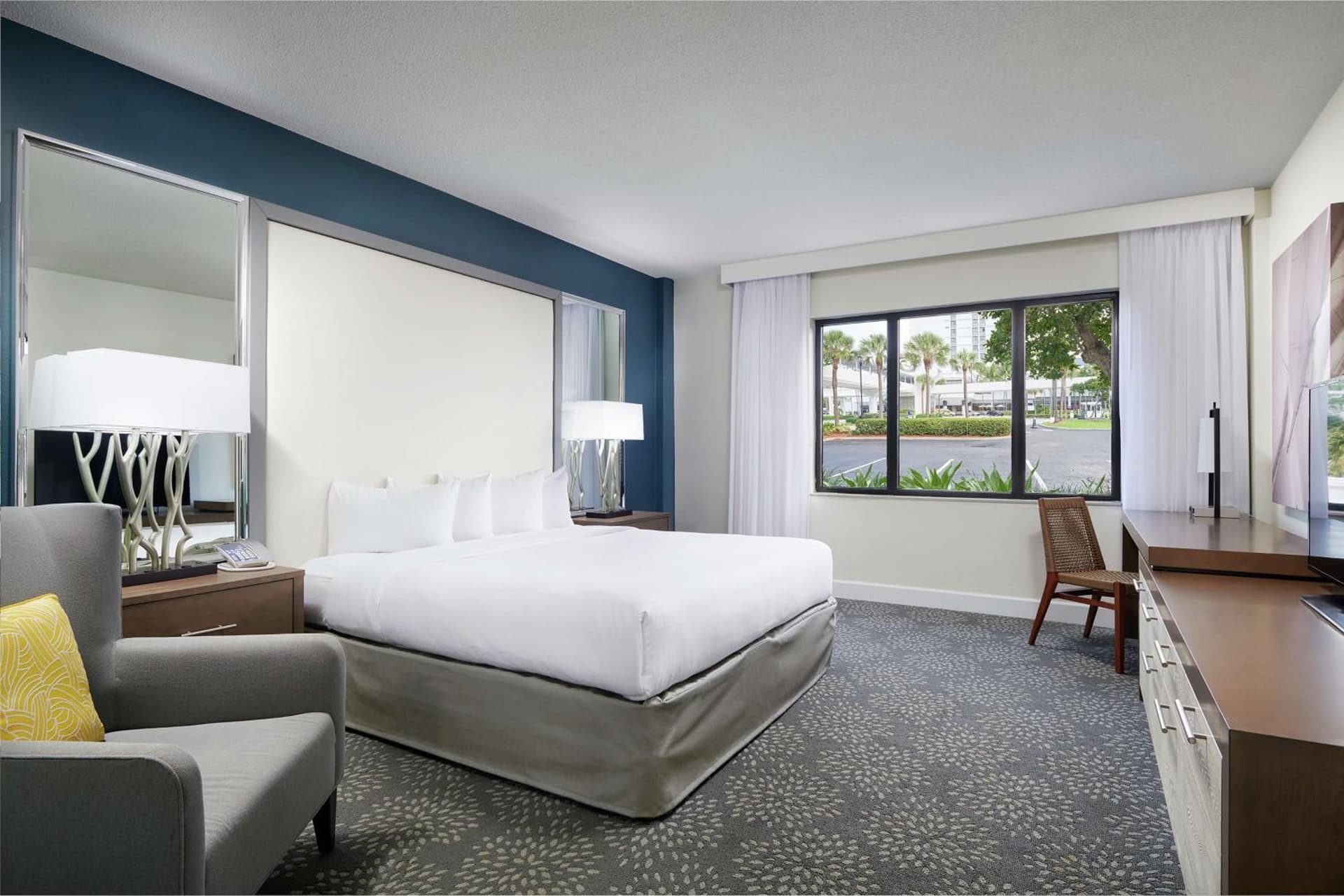 King Room with Roll-In Shower - Mobility Accessible at Bahia Mar Fort Lauderdale Beach - DoubleTree by Hilton in Fort Lauderdale, FL